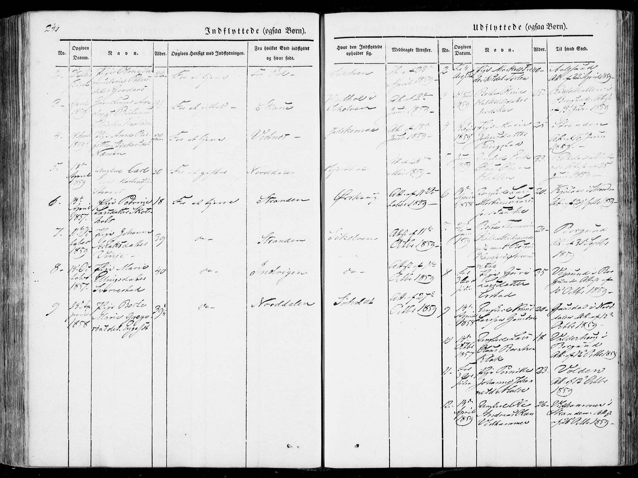 Ministerialprotokoller, klokkerbøker og fødselsregistre - Møre og Romsdal, AV/SAT-A-1454/522/L0313: Parish register (official) no. 522A08, 1852-1862, p. 246