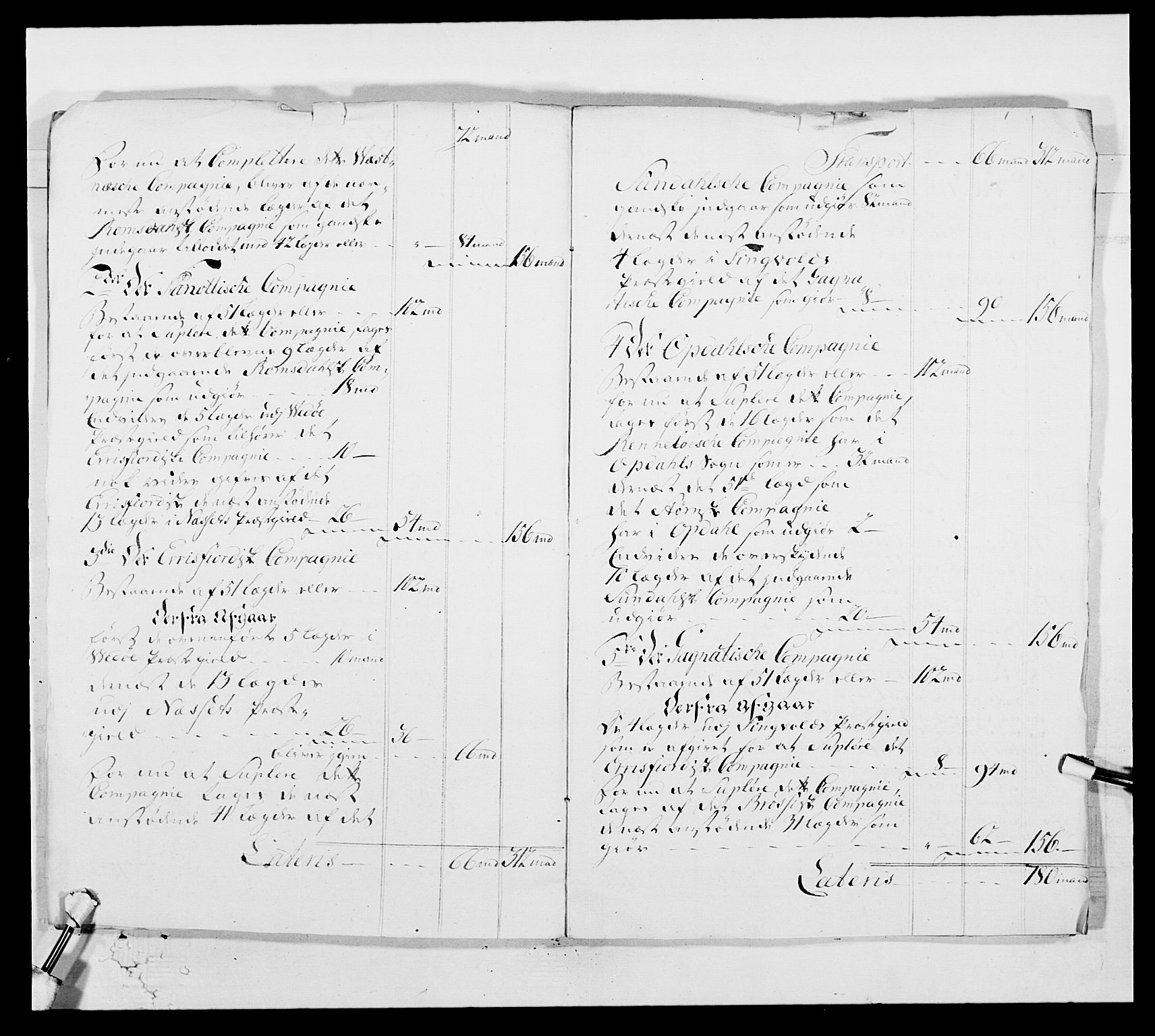 Kommanderende general (KG I) med Det norske krigsdirektorium, AV/RA-EA-5419/E/Ea/L0513: 2. Trondheimske regiment, 1765-1767, p. 304