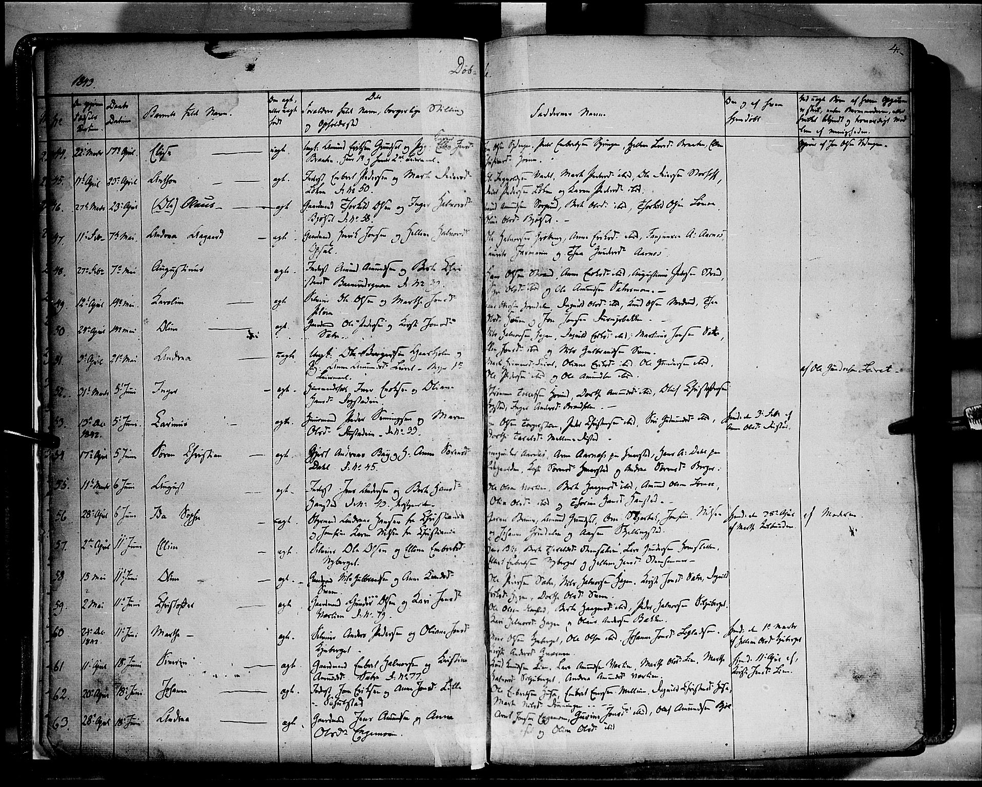 Elverum prestekontor, SAH/PREST-044/H/Ha/Haa/L0009: Parish register (official) no. 9, 1843-1856, p. 4