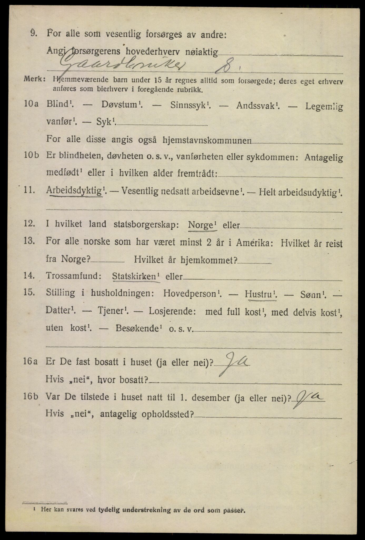 SAKO, 1920 census for Sande, 1920, p. 4063