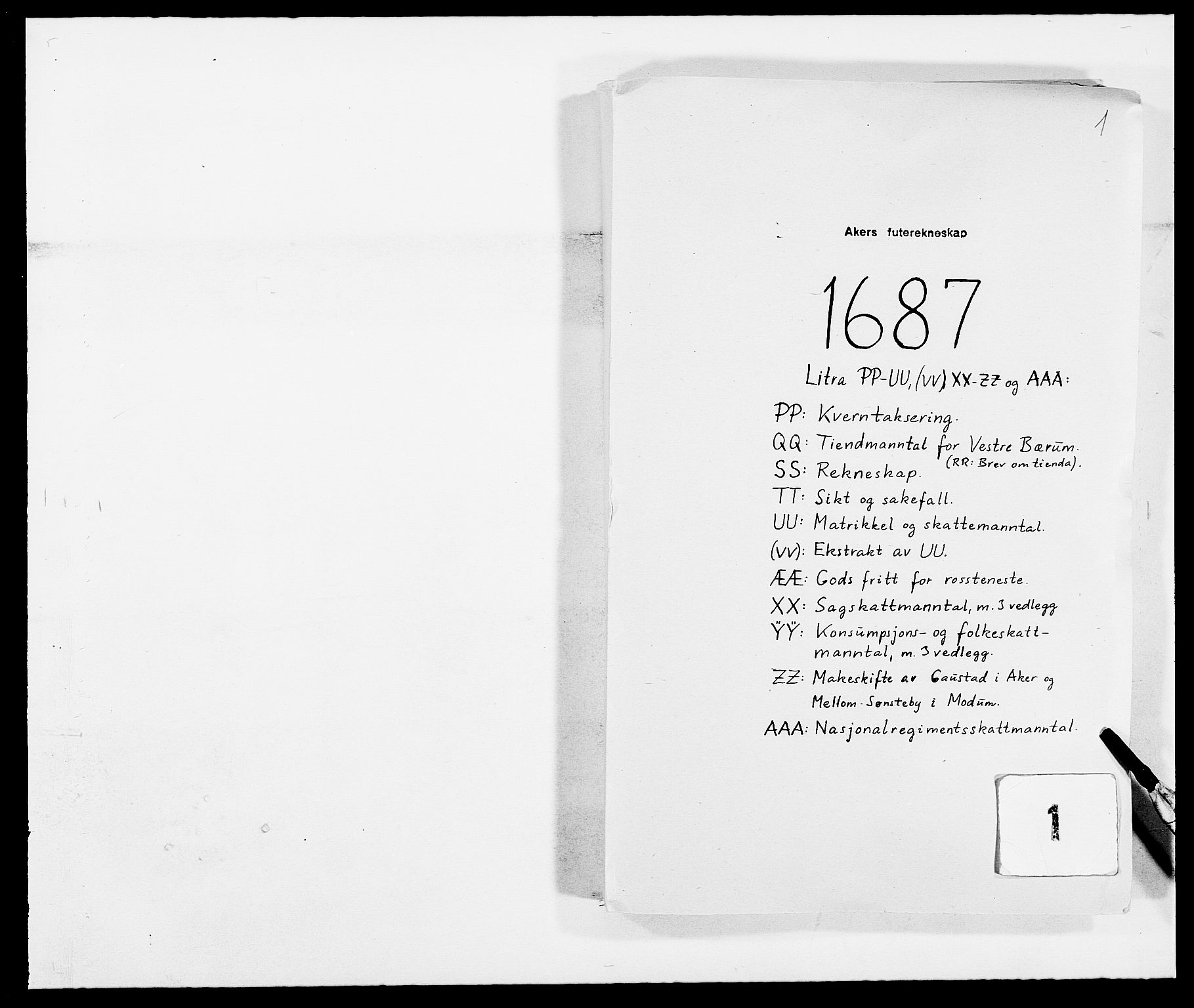 Rentekammeret inntil 1814, Reviderte regnskaper, Fogderegnskap, RA/EA-4092/R08/L0422: Fogderegnskap Aker, 1684-1686, p. 131