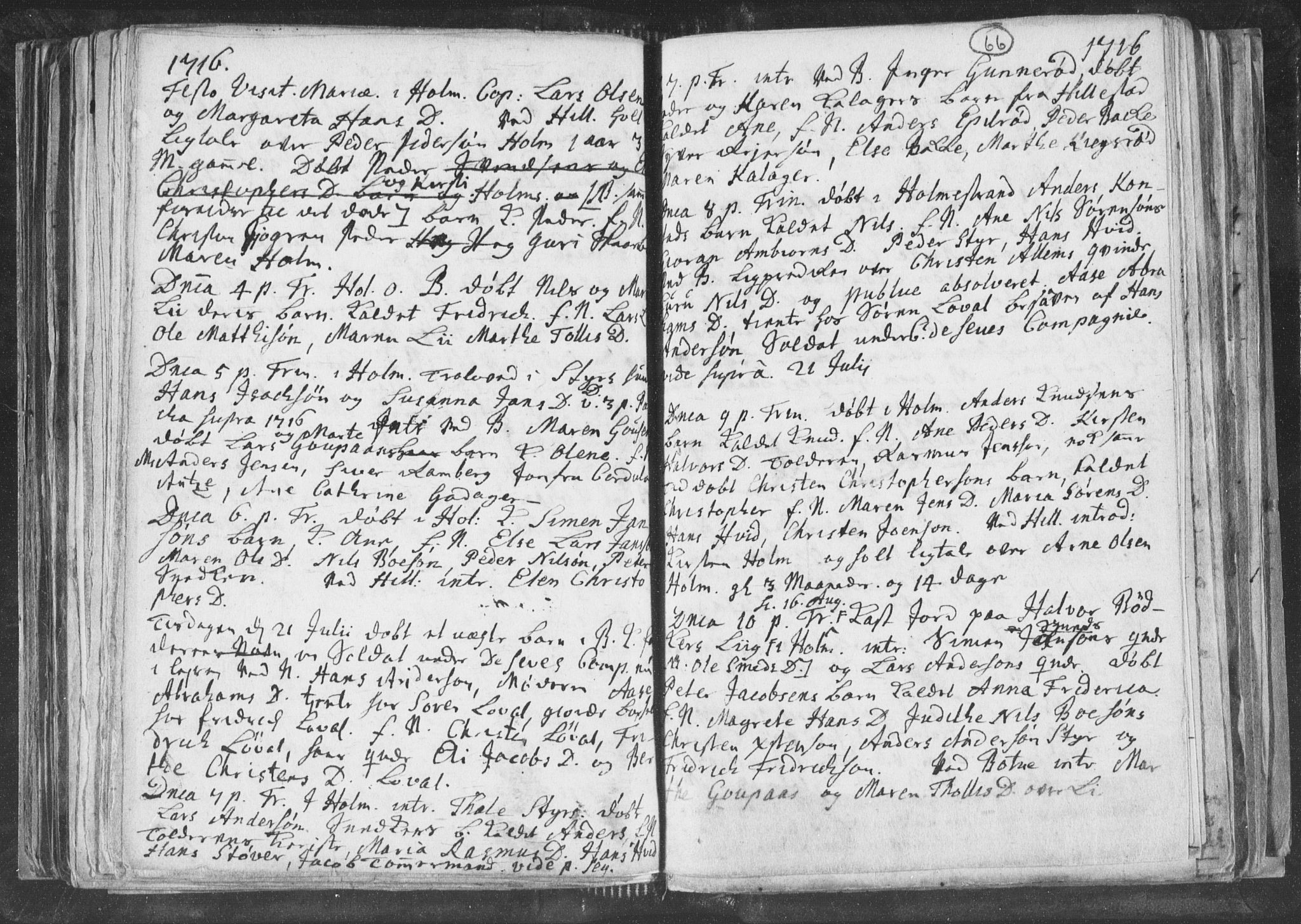 Botne kirkebøker, AV/SAKO-A-340/F/Fa/L0001b: Parish register (official) no. I 1B, 1707-1722, p. 66