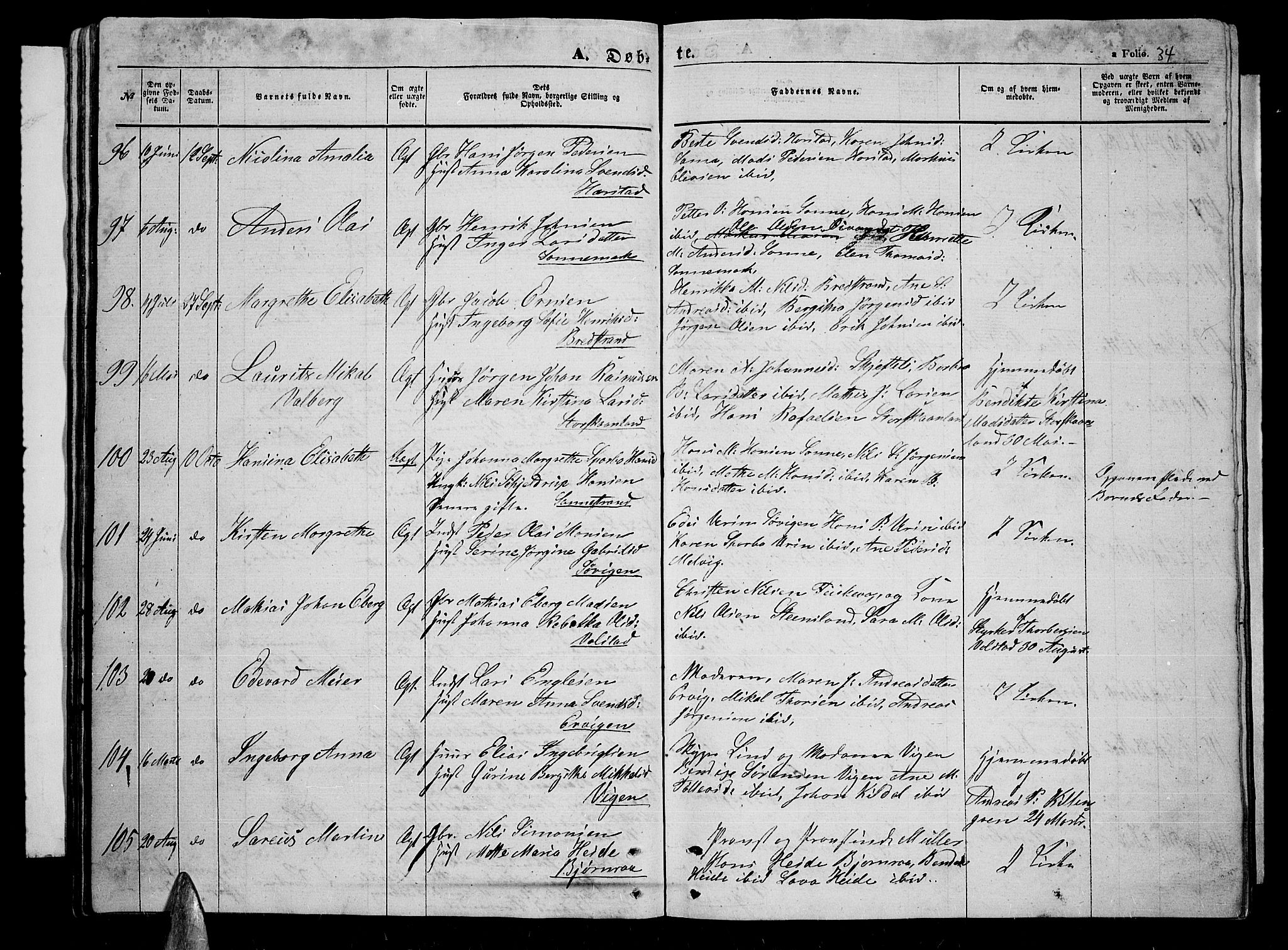 Trondenes sokneprestkontor, AV/SATØ-S-1319/H/Hb/L0007klokker: Parish register (copy) no. 7, 1855-1862, p. 34
