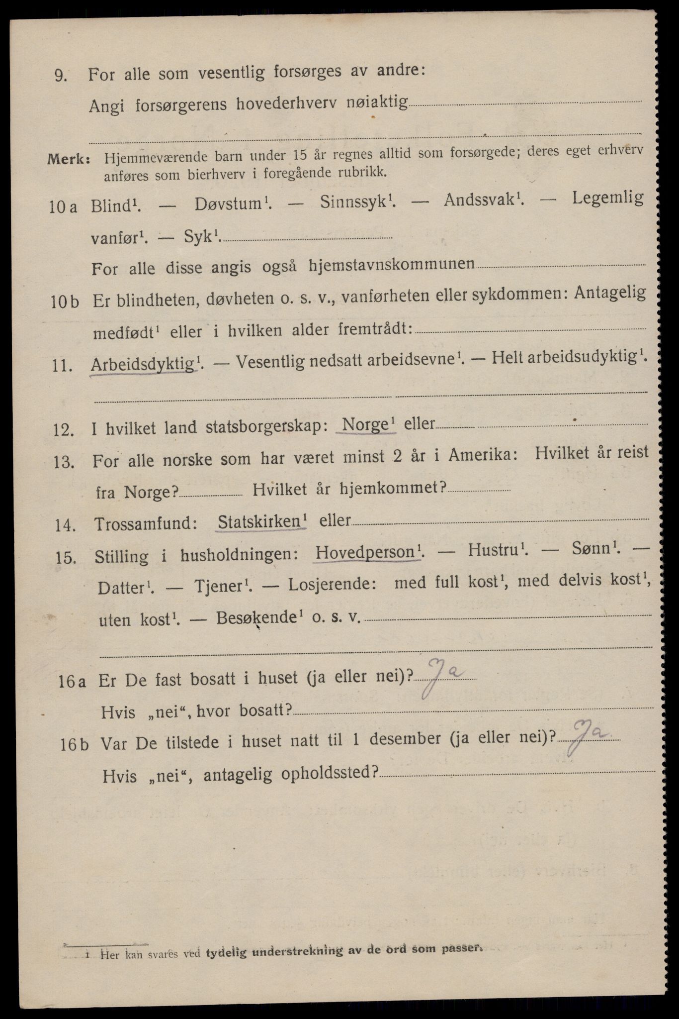 SAST, 1920 census for Sandnes, 1920, p. 7555