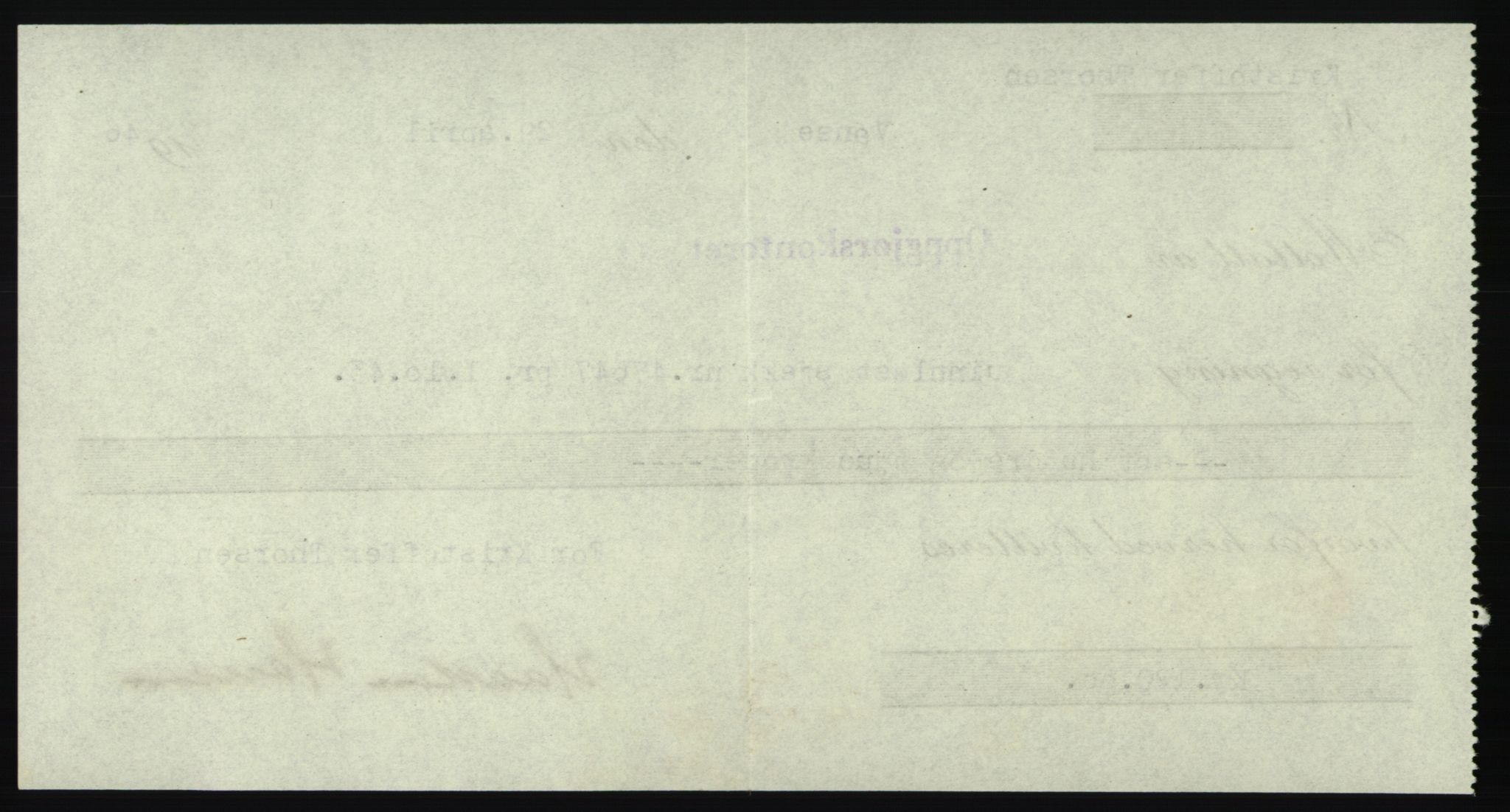 Forsvarsdepartementet, 10. kontor / Oppgjørskontoret, AV/RA-RAFA-1225/D/Db/L0180: Lista oppgjørskontor, 1942-1952, p. 2086