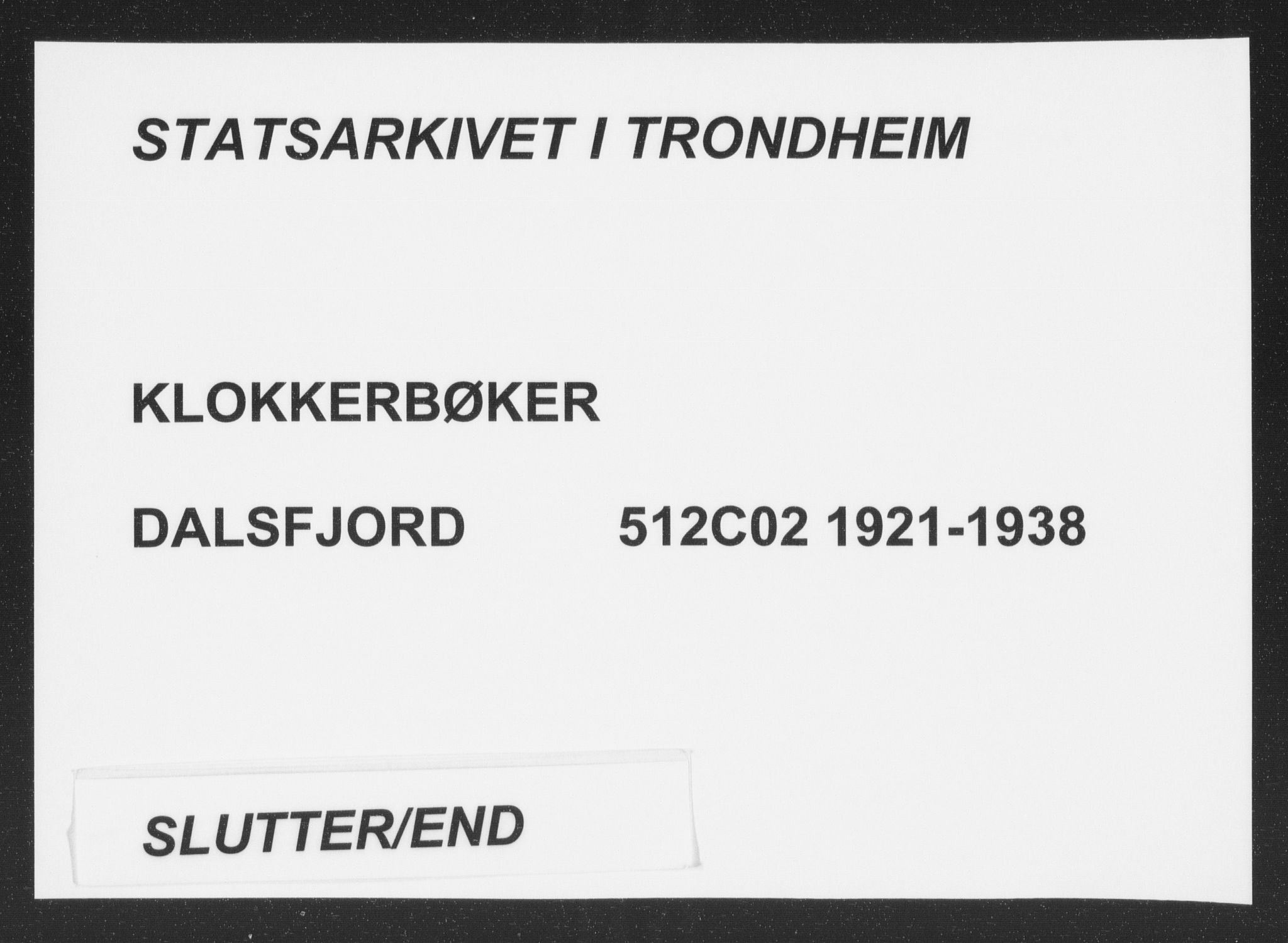 Ministerialprotokoller, klokkerbøker og fødselsregistre - Møre og Romsdal, SAT/A-1454/512/L0170: Parish register (copy) no. 512C02, 1921-1938