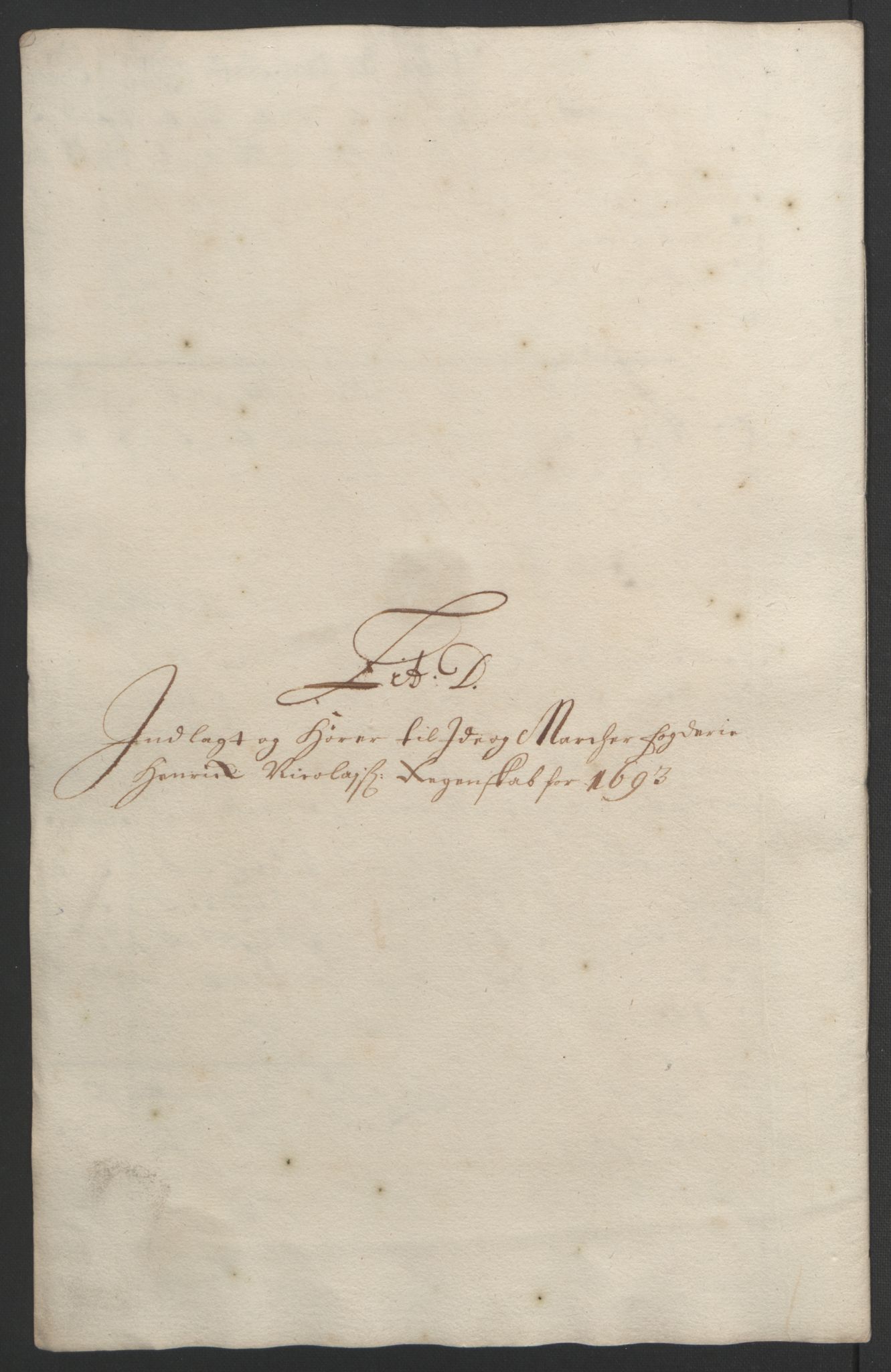 Rentekammeret inntil 1814, Reviderte regnskaper, Fogderegnskap, RA/EA-4092/R01/L0011: Fogderegnskap Idd og Marker, 1692-1693, p. 248