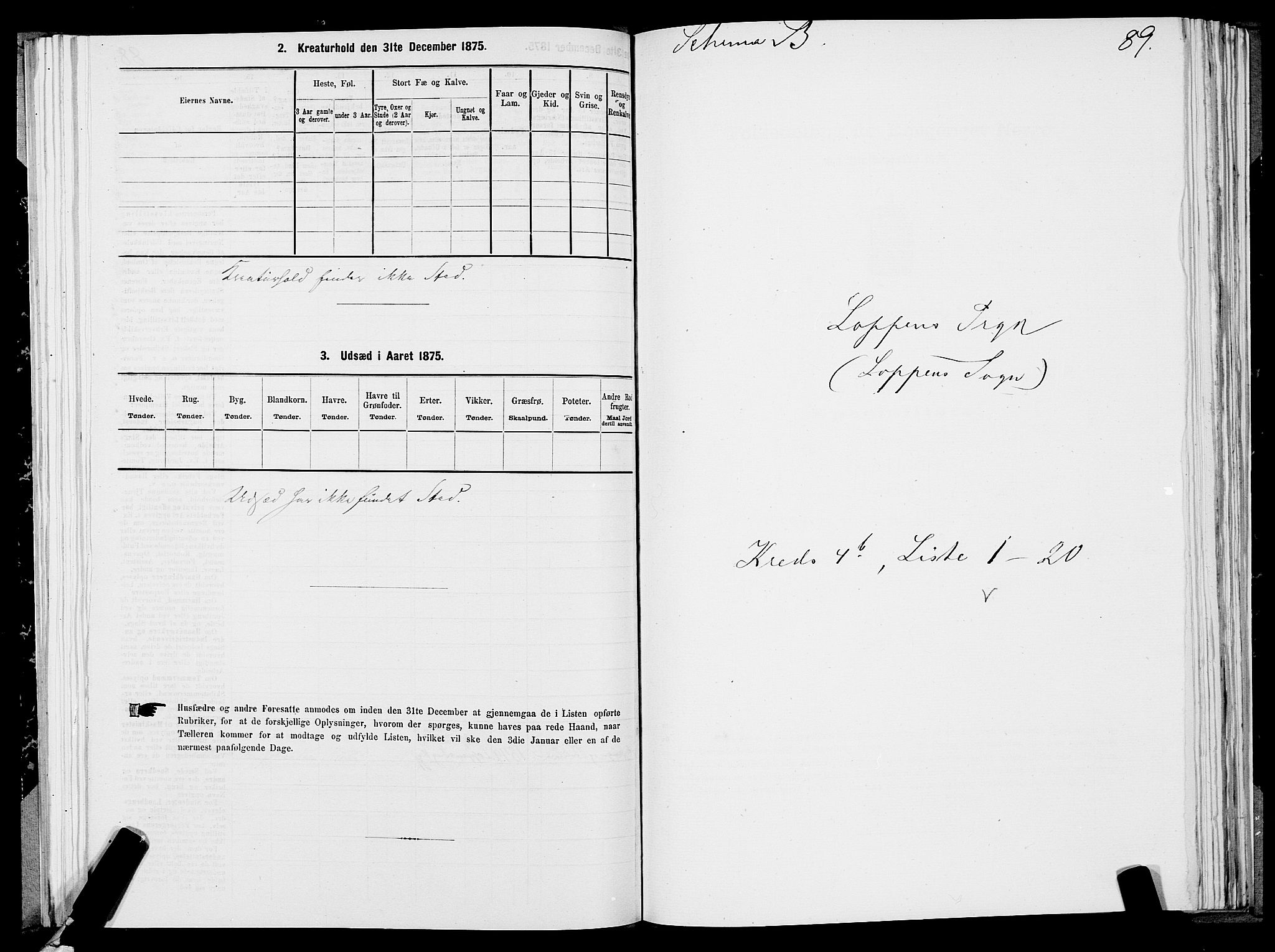 SATØ, 1875 census for 2014P Loppa, 1875, p. 2089