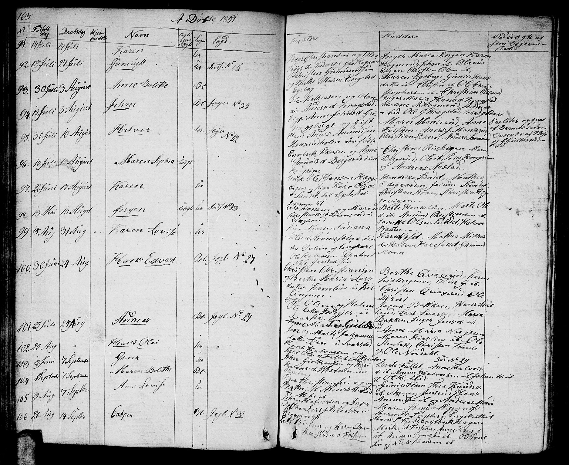 Aurskog prestekontor Kirkebøker, AV/SAO-A-10304a/G/Ga/L0002: Parish register (copy) no. I 2, 1829-1857, p. 163