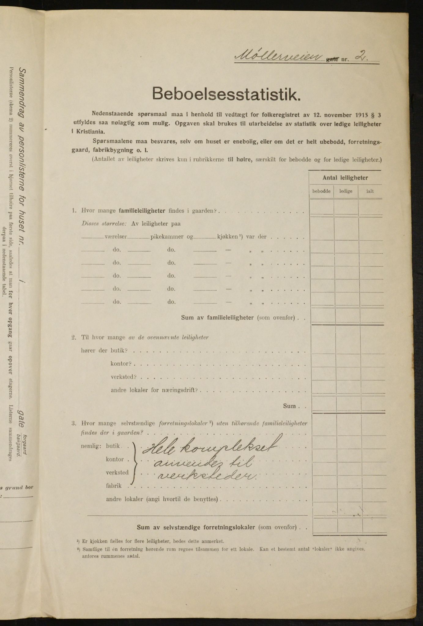 OBA, Municipal Census 1916 for Kristiania, 1916, p. 70737