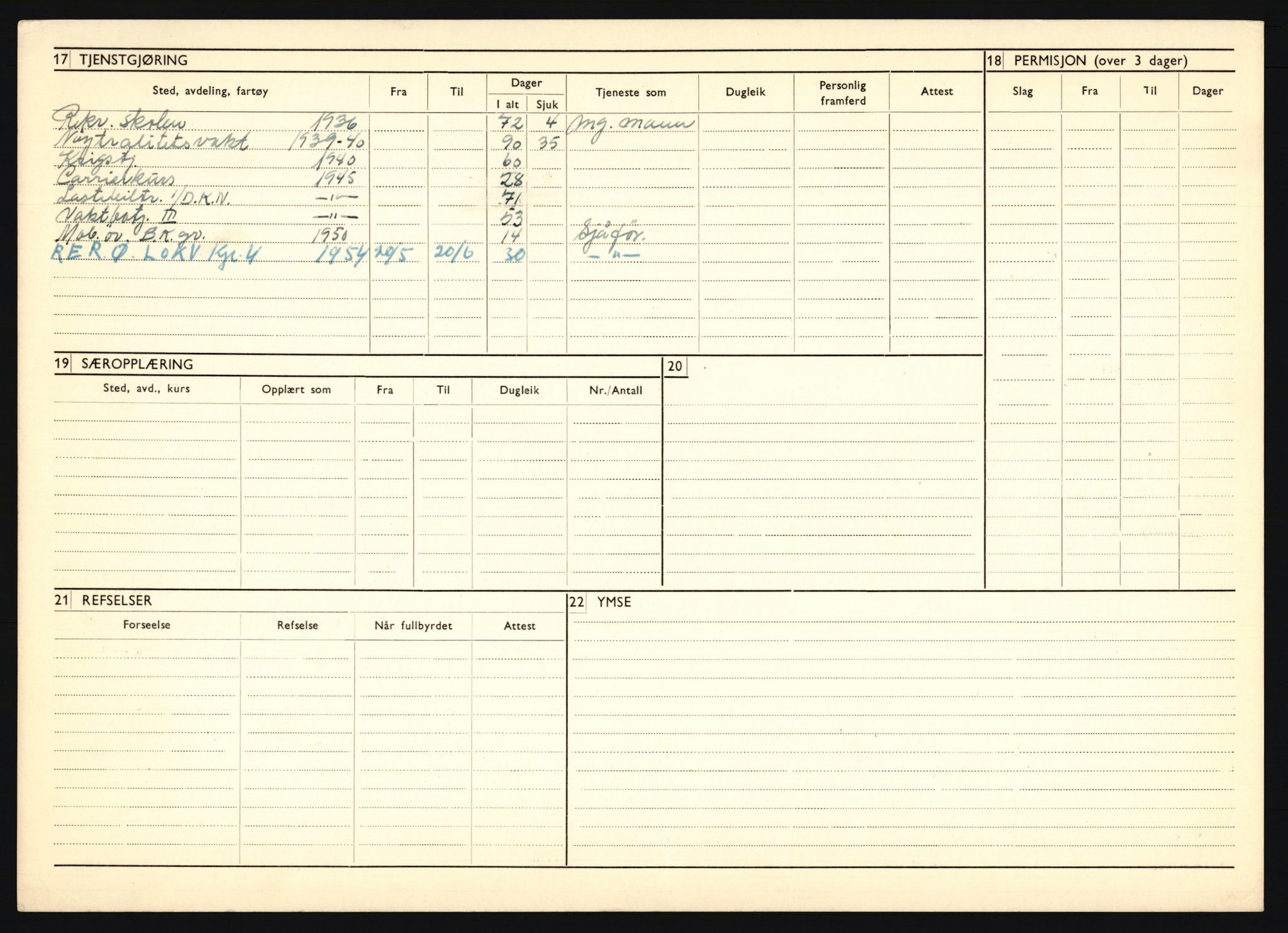 Forsvaret, Troms infanteriregiment nr. 16, AV/RA-RAFA-3146/P/Pa/L0020: Rulleblad for regimentets menige mannskaper, årsklasse 1936, 1936, p. 262