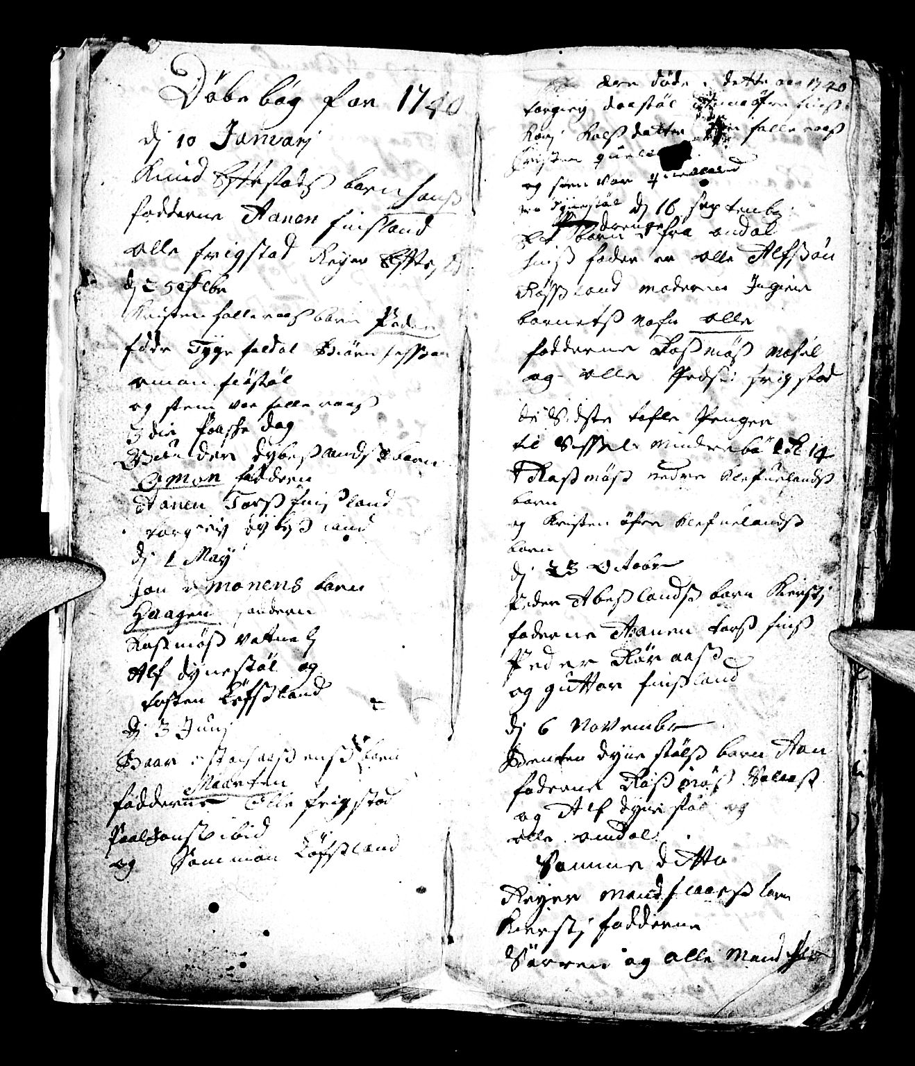 Bjelland sokneprestkontor, SAK/1111-0005/F/Fb/Fbb/L0001: Parish register (copy) no. B 1, 1732-1782, p. 5