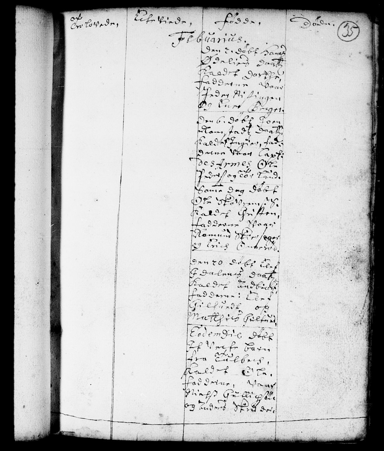 Spydeberg prestekontor Kirkebøker, AV/SAO-A-10924/F/Fa/L0001: Parish register (official) no. I 1, 1696-1738, p. 35