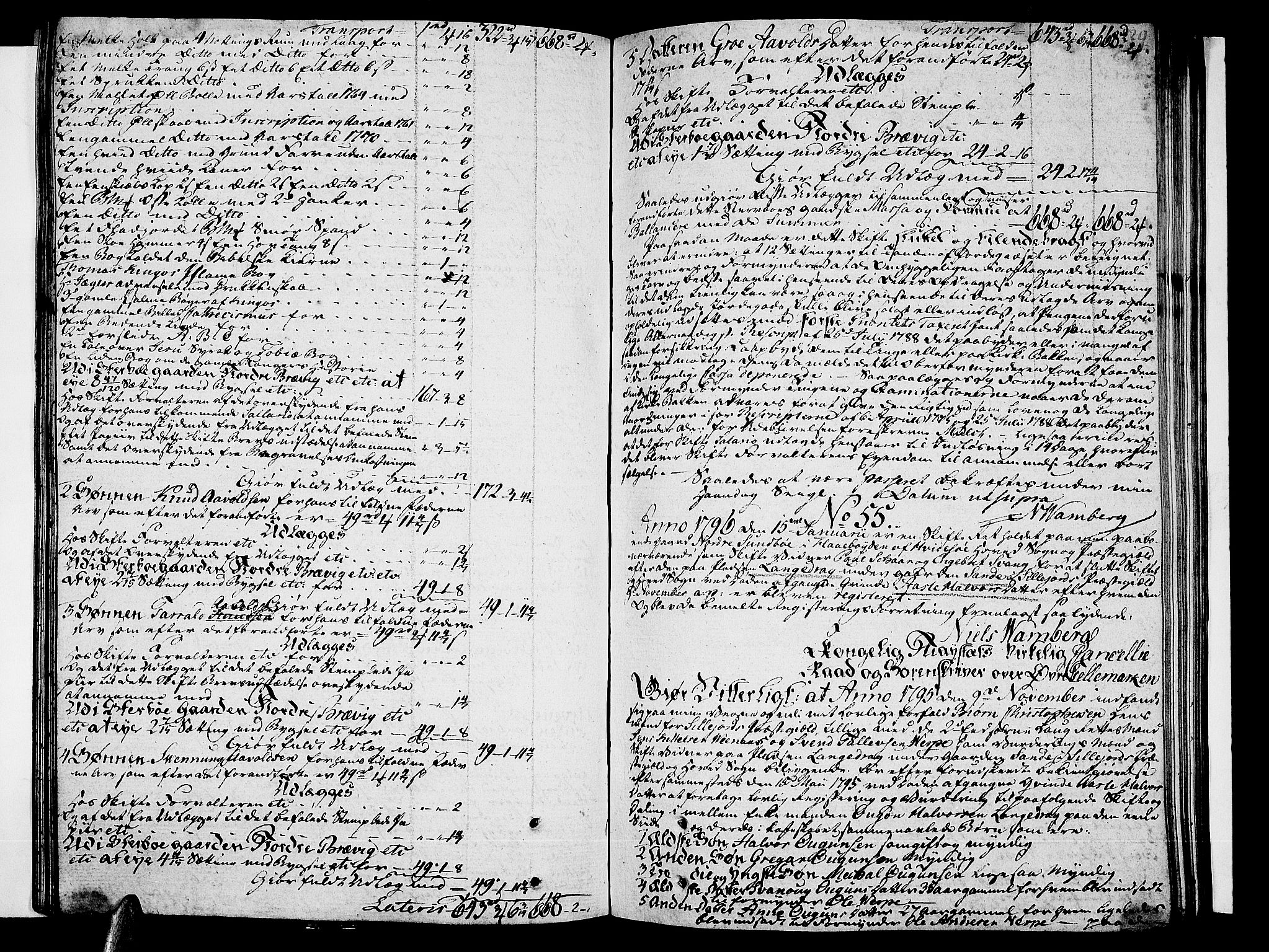Vest-Telemark sorenskriveri, AV/SAKO-A-134/H/Ha/Haa/L0016a: Skifteprotokoll, 1794-1798, p. 228b-229a