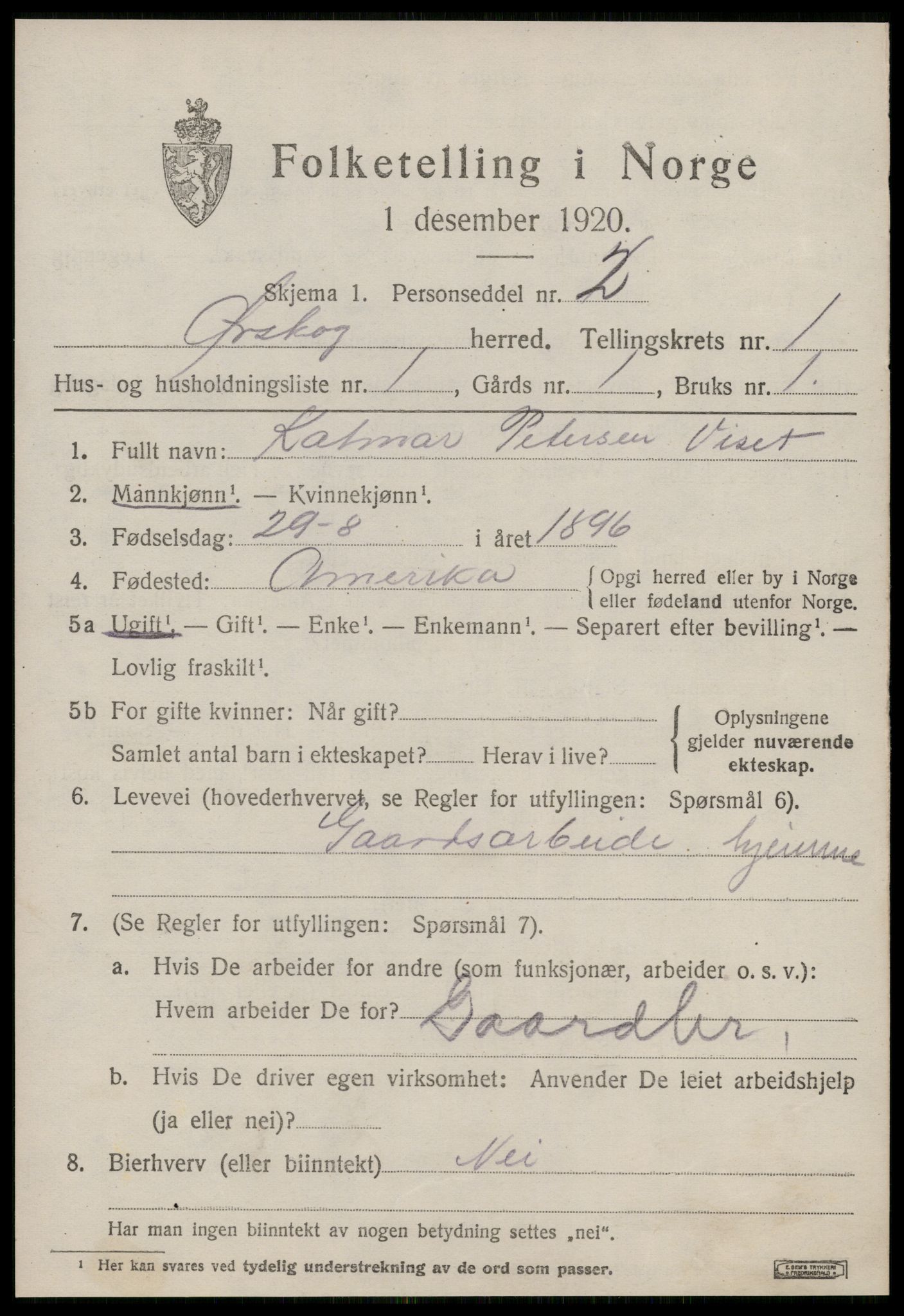 SAT, 1920 census for Ørskog, 1920, p. 728
