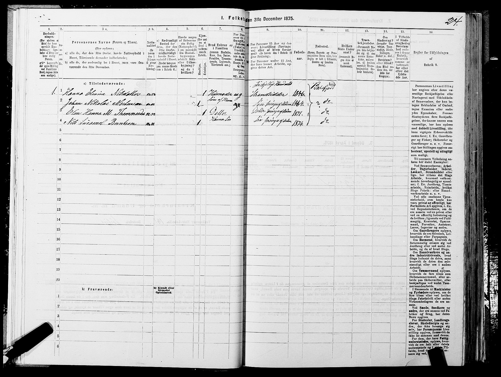 SATØ, 1875 census for 1933P Balsfjord, 1875, p. 1624