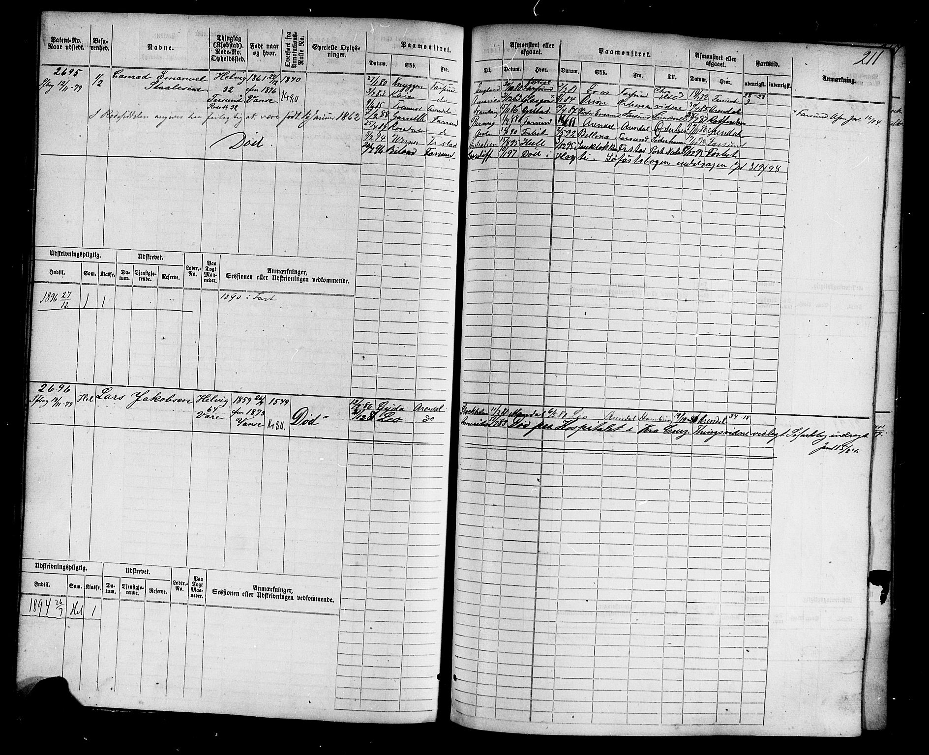 Farsund mønstringskrets, AV/SAK-2031-0017/F/Fb/L0004: Hovedrulle nr 2275-3040, M-7, 1875-1915, p. 219