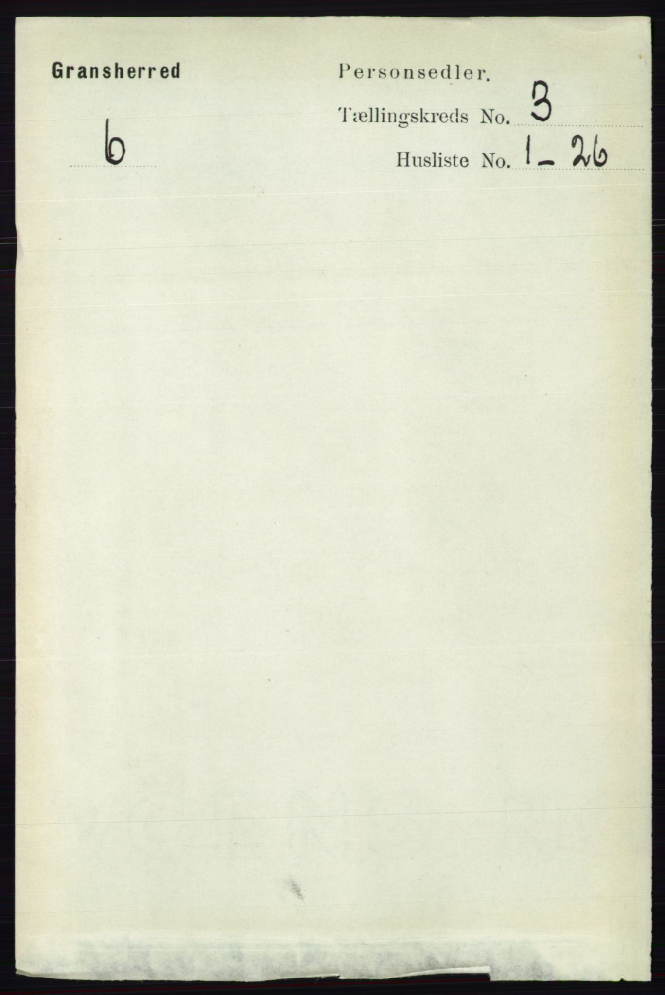 RA, 1891 census for 0824 Gransherad, 1891, p. 510