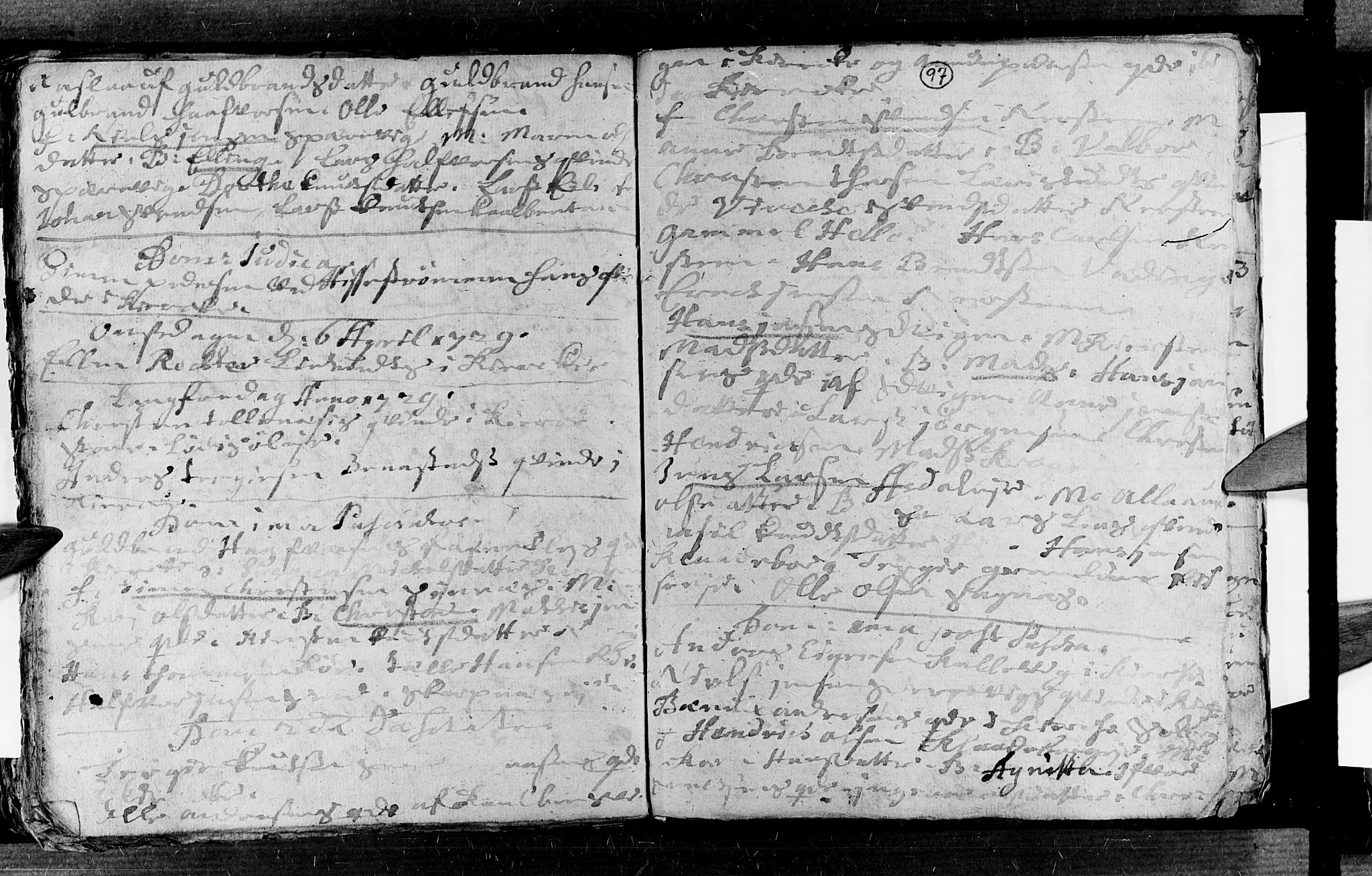 Øyestad sokneprestkontor, AV/SAK-1111-0049/F/Fa/L0003: Parish register (official) no. A 3, 1722-1730, p. 97