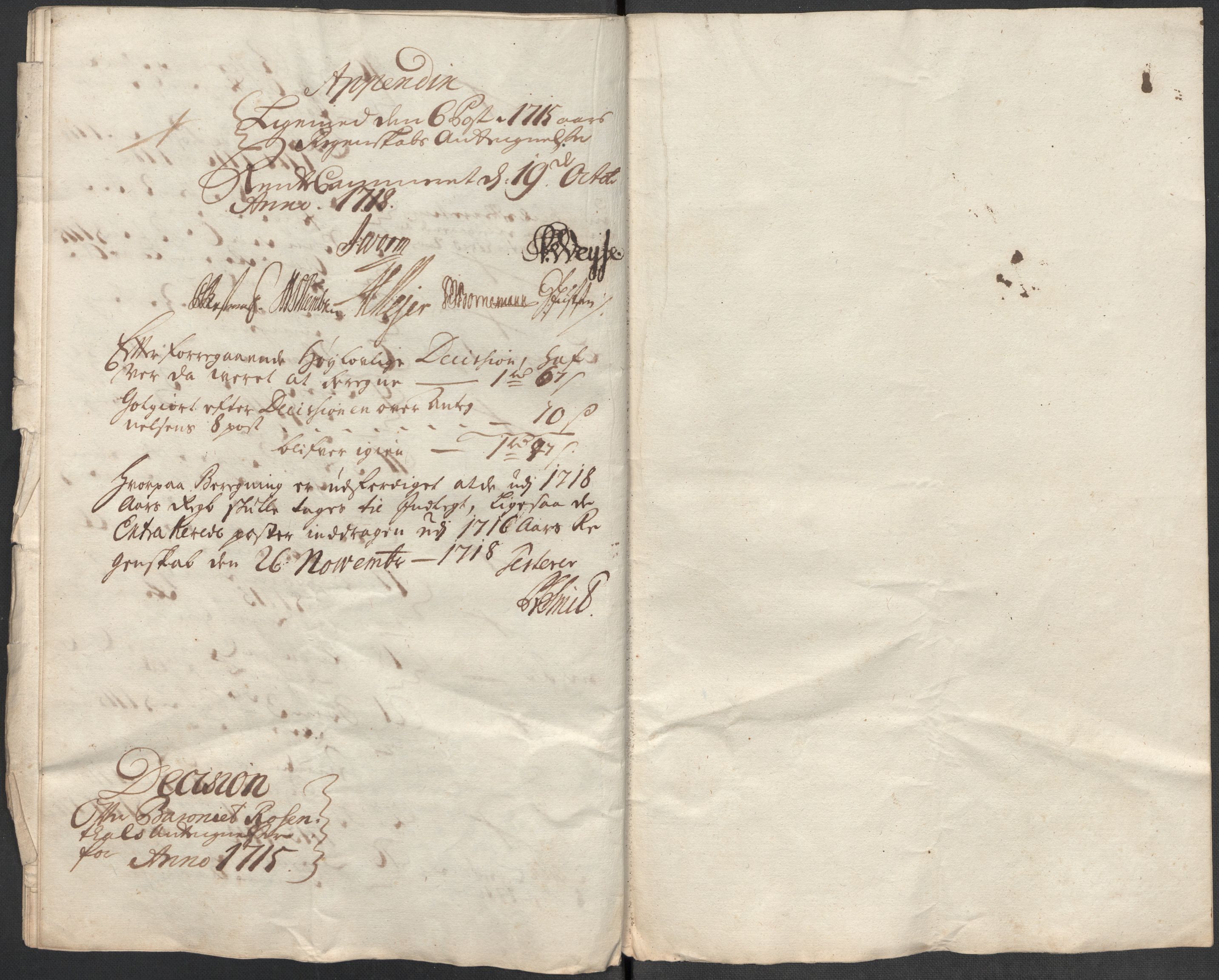 Rentekammeret inntil 1814, Reviderte regnskaper, Fogderegnskap, RA/EA-4092/R49/L3139: Fogderegnskap Rosendal Baroni, 1715-1717, p. 103