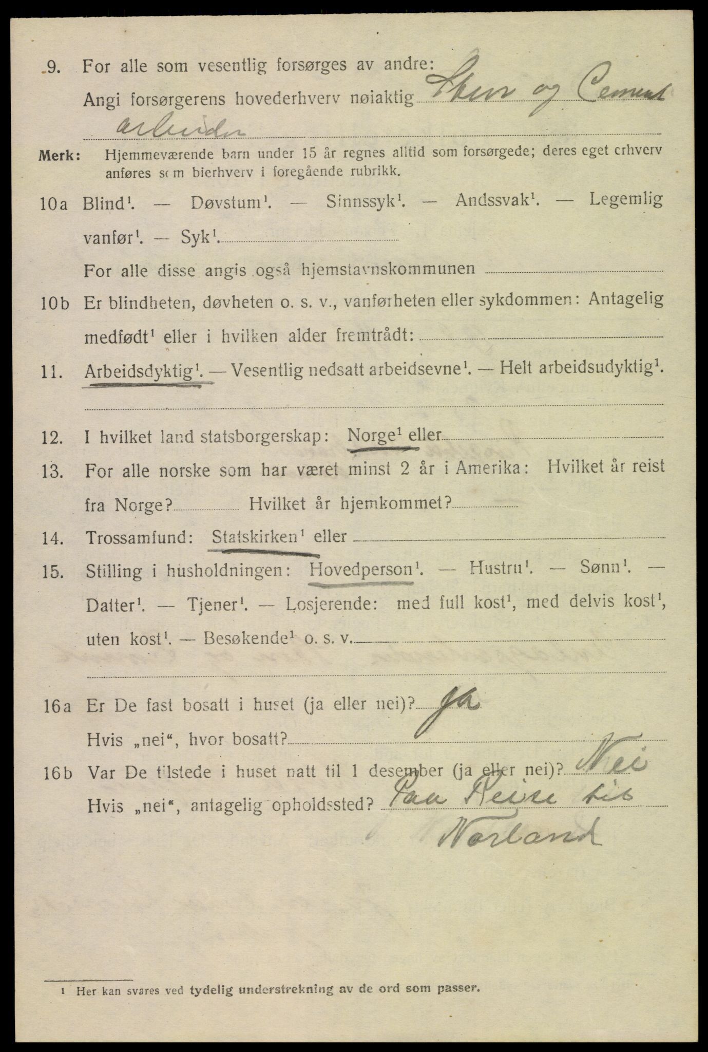 SAK, 1920 census for Kristiansand, 1920, p. 26748