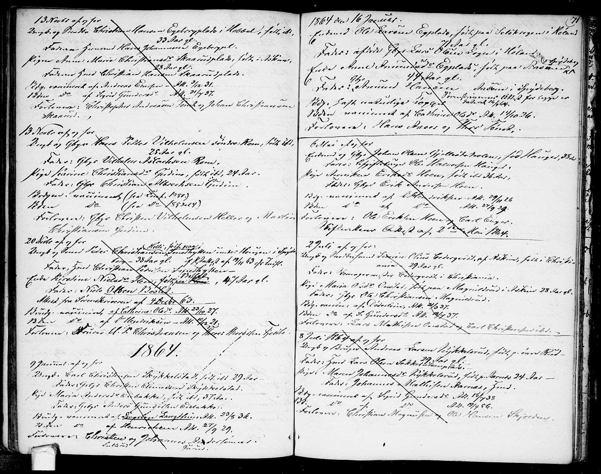Askim prestekontor Kirkebøker, SAO/A-10900/F/Fa/L0003: Parish register (official) no. 3, 1790-1816, p. 71