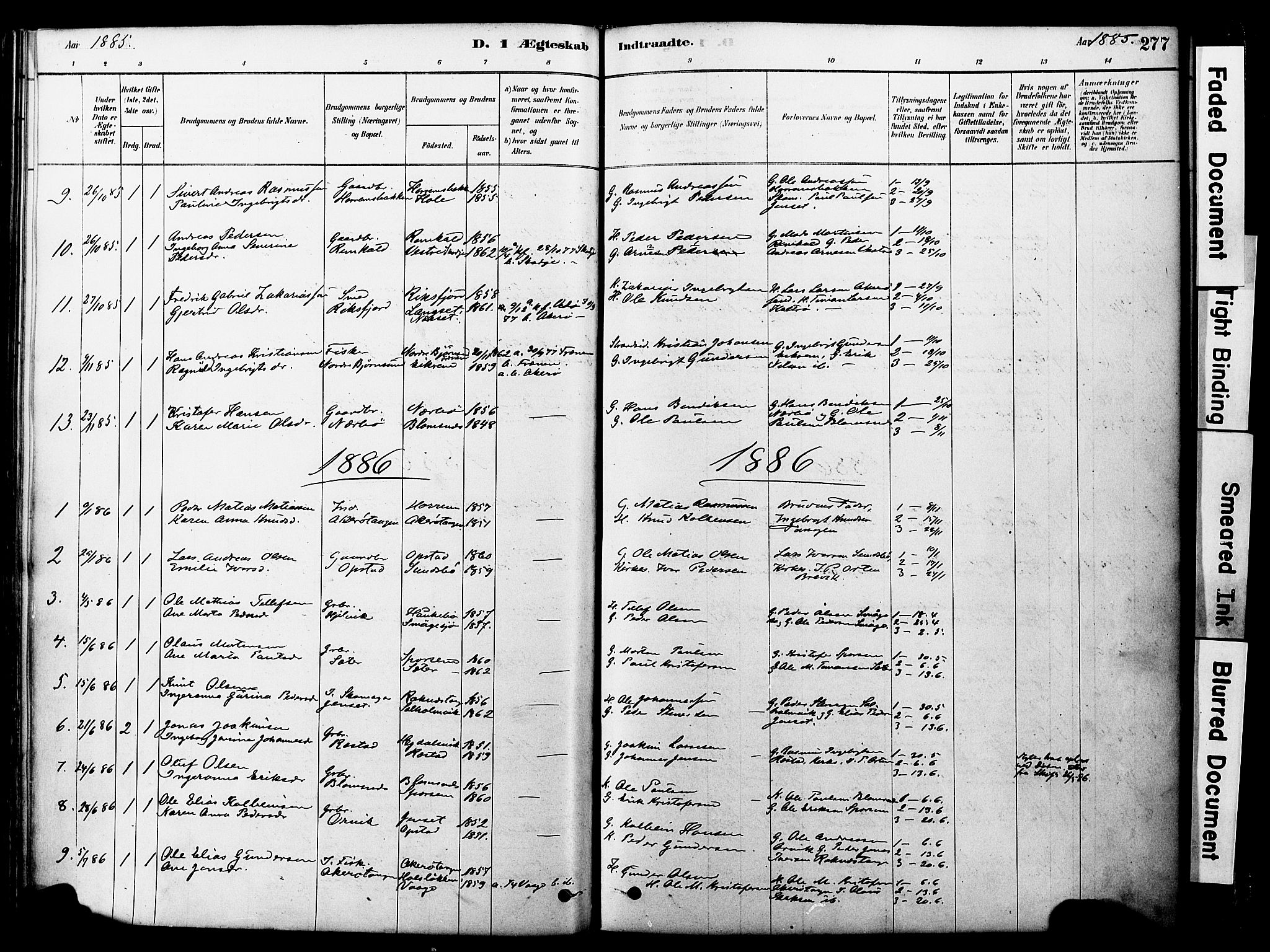 Ministerialprotokoller, klokkerbøker og fødselsregistre - Møre og Romsdal, SAT/A-1454/560/L0721: Parish register (official) no. 560A05, 1878-1917, p. 277