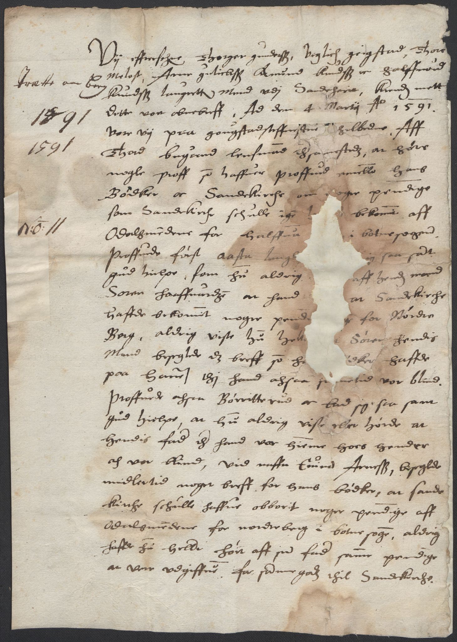 Riksarkivets diplomsamling, AV/RA-EA-5965/F02/L0093: Dokumenter, 1591, p. 49