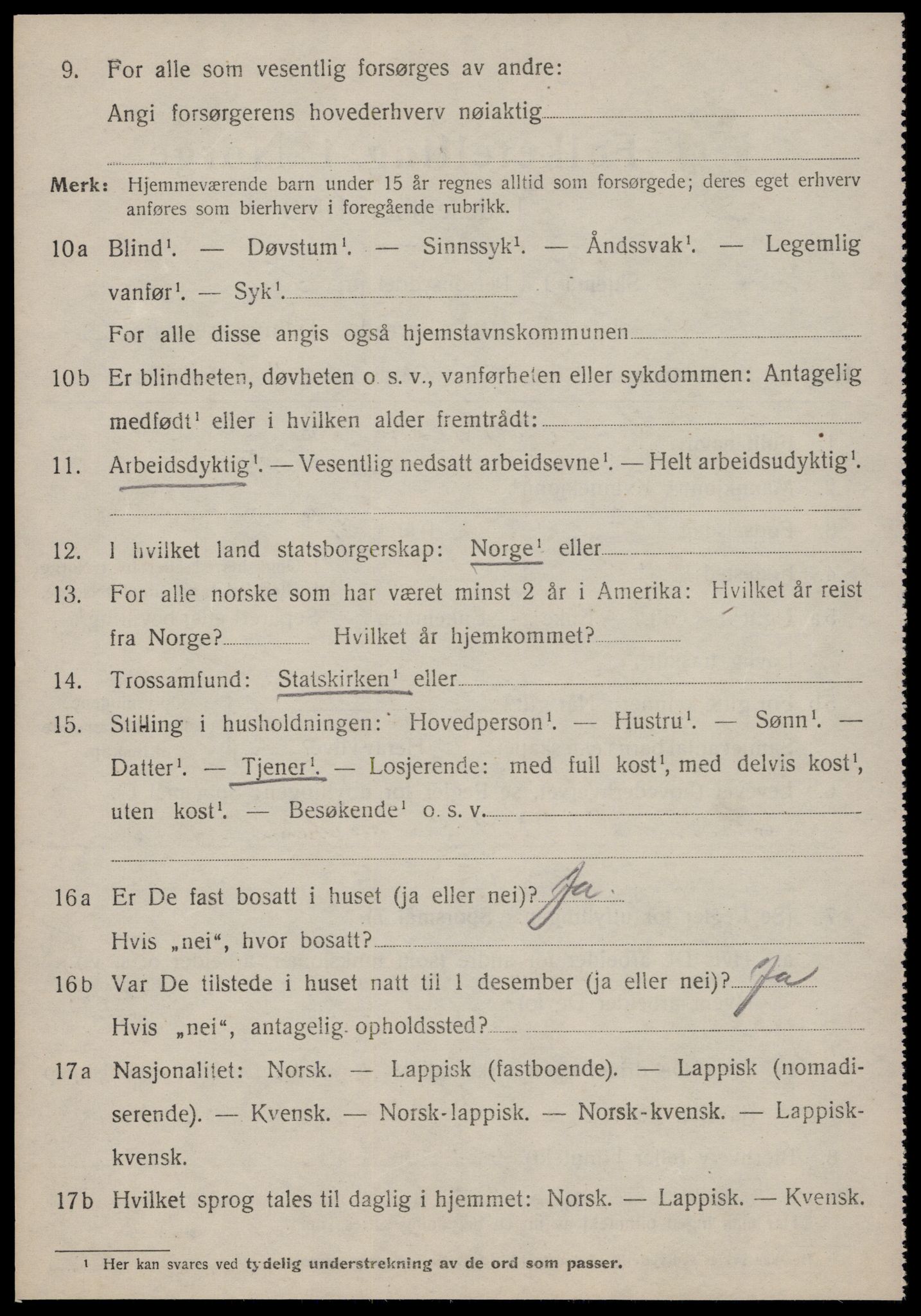 SAT, 1920 census for Ålen, 1920, p. 2933