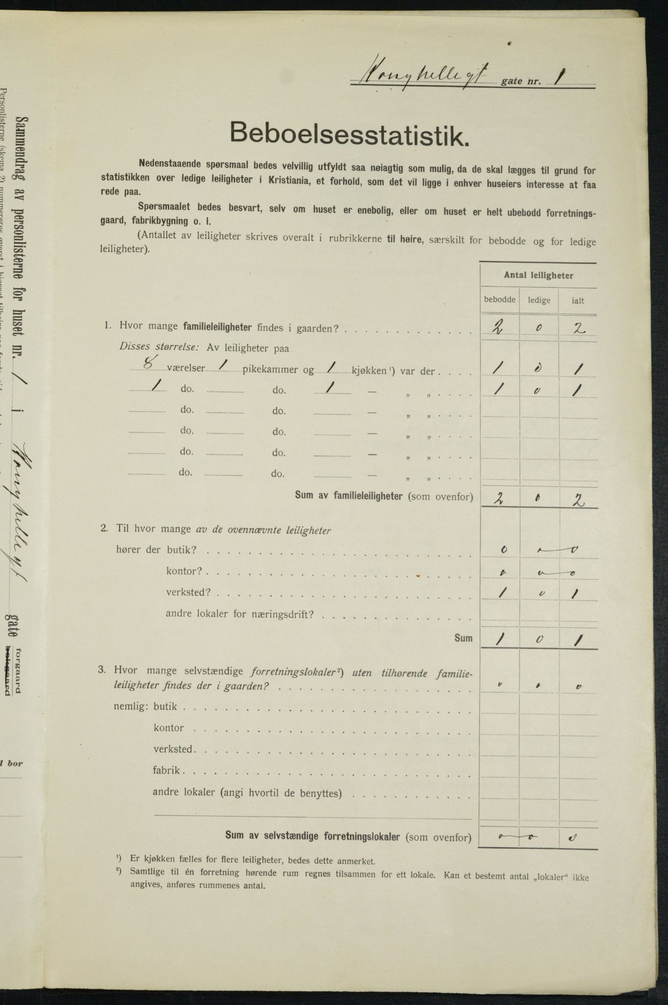 OBA, Municipal Census 1913 for Kristiania, 1913, p. 52379