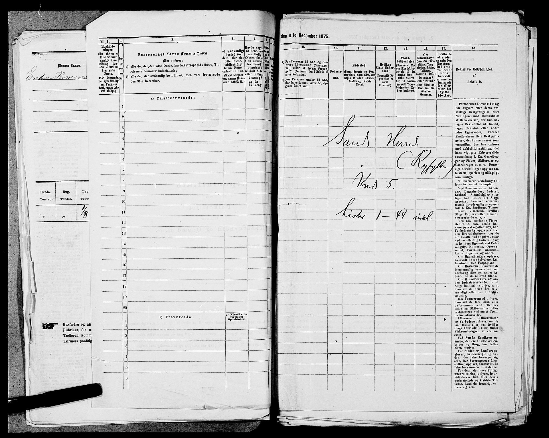 SAST, 1875 census for 1136P Sand, 1875, p. 654