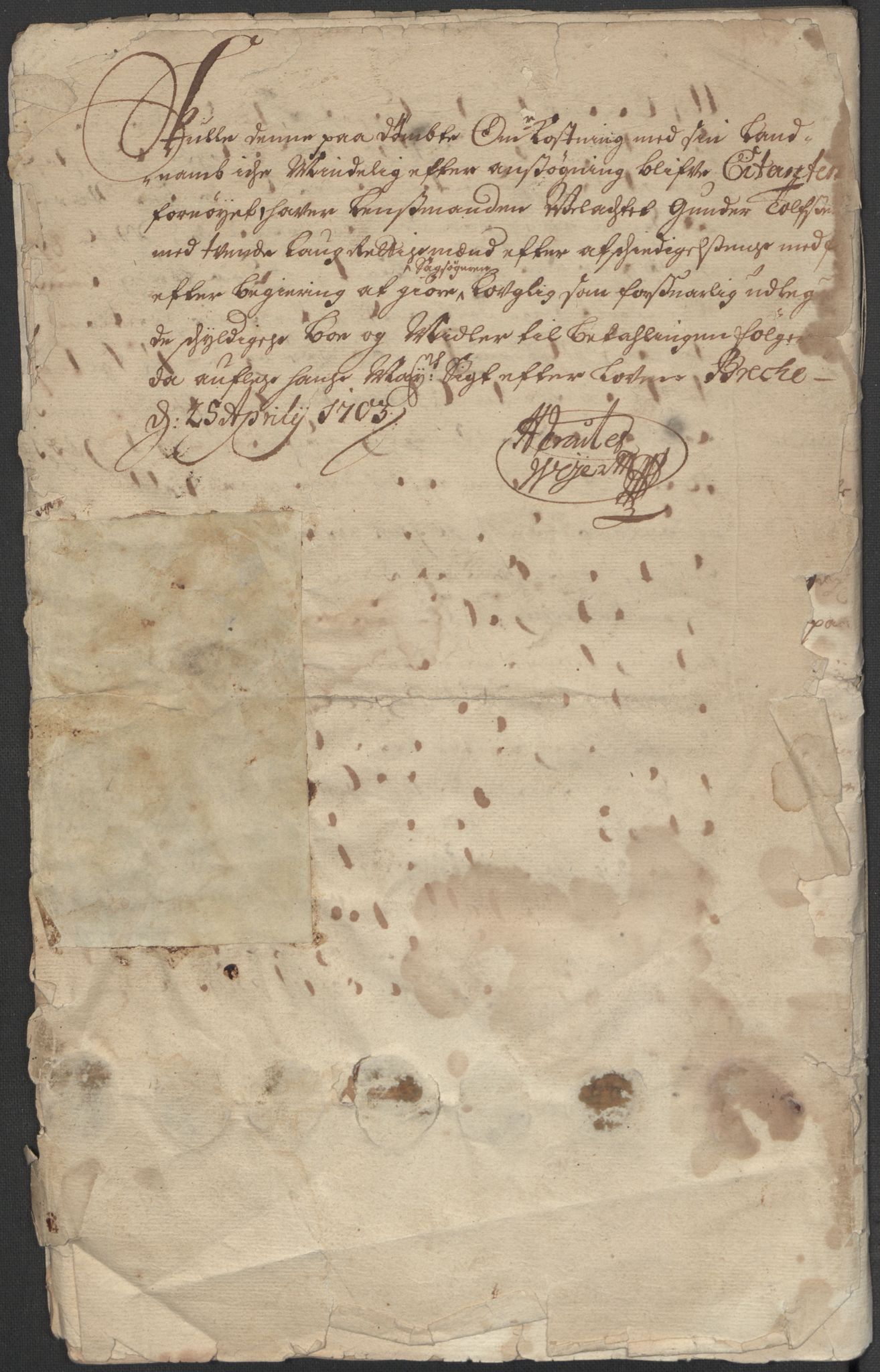 Riksarkivets diplomsamling, AV/RA-EA-5965/F15/L0026: Prestearkiv - Telemark, 1575-1838, p. 158