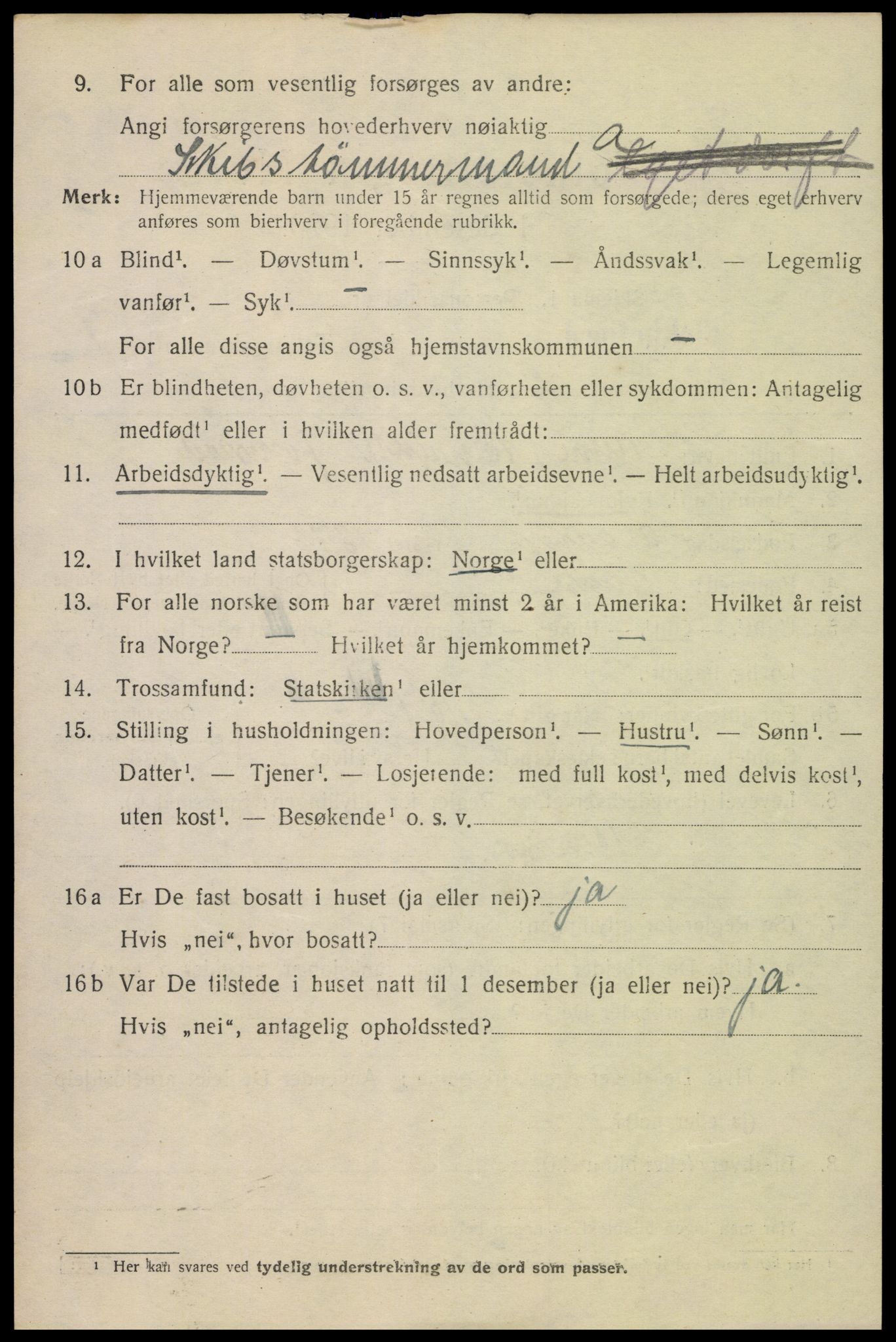 SAK, 1920 census for Flekkefjord, 1920, p. 1913