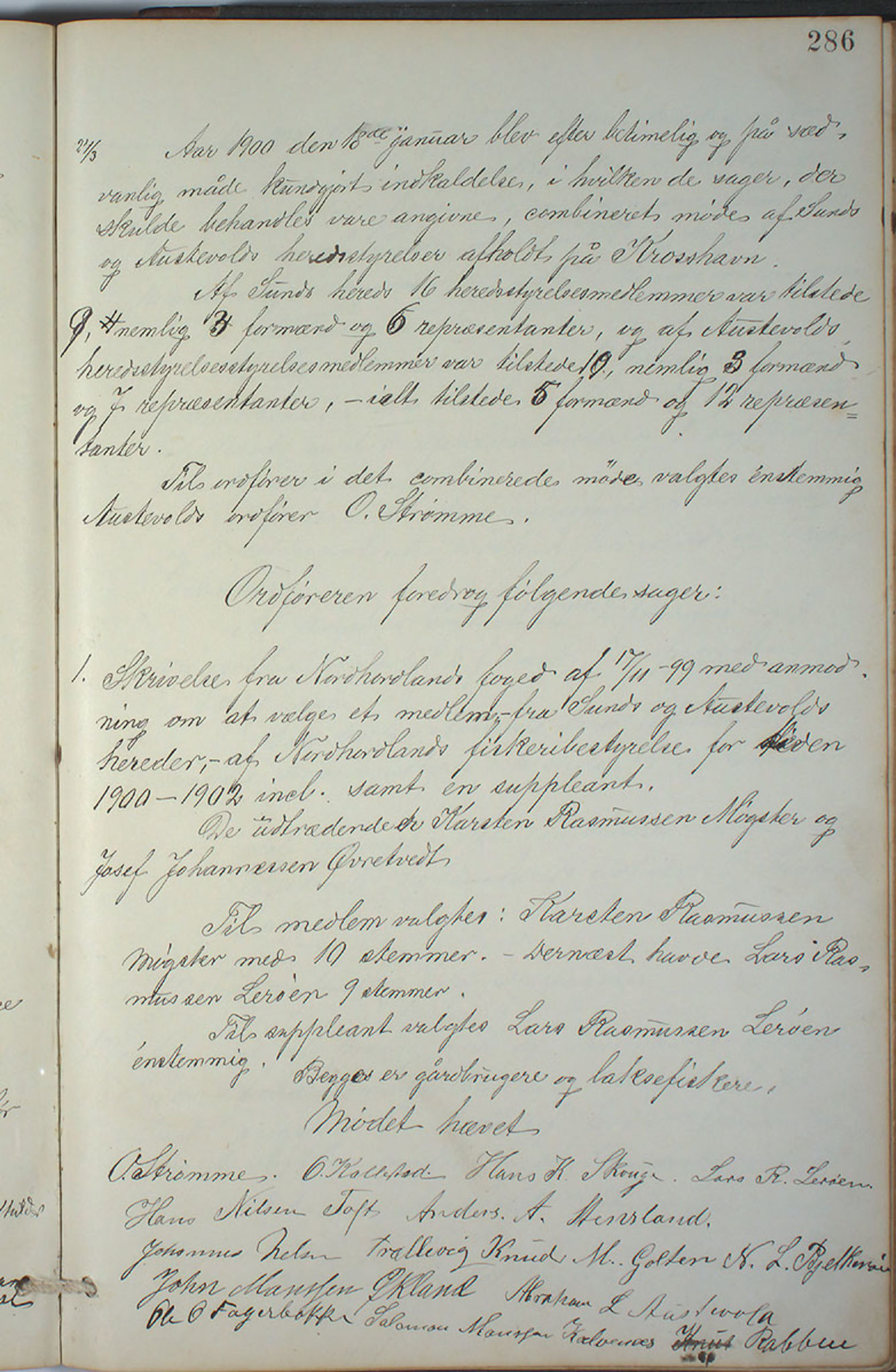 Austevoll kommune. Formannskapet, IKAH/1244-021/A/Aa/L0001: Forhandlingsprotokoll for heradstyret, 1886-1900, p. 572