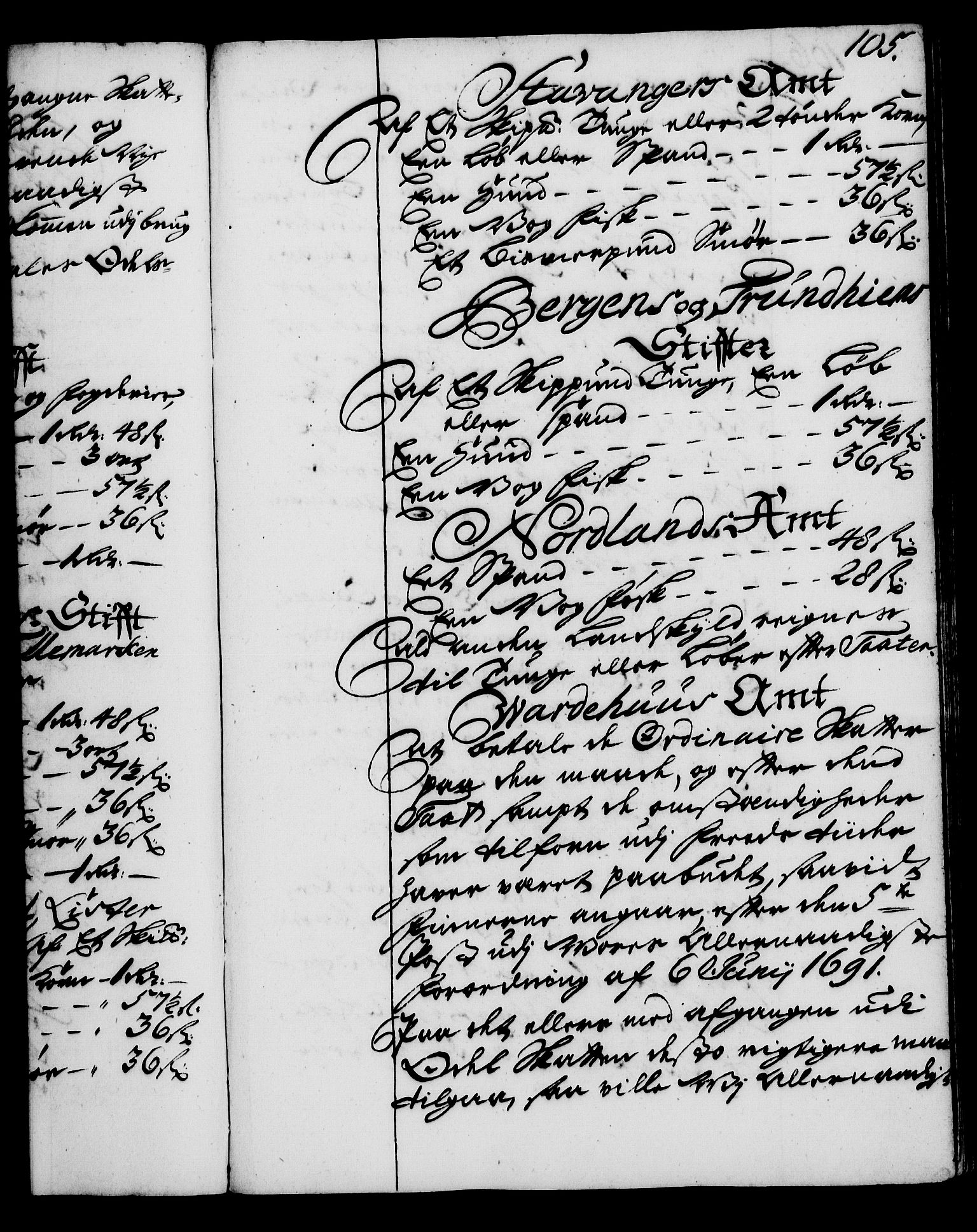 Rentekammeret, Kammerkanselliet, RA/EA-3111/G/Gg/Gga/L0002: Norsk ekspedisjonsprotokoll med register (merket RK 53.2), 1723-1727, p. 105