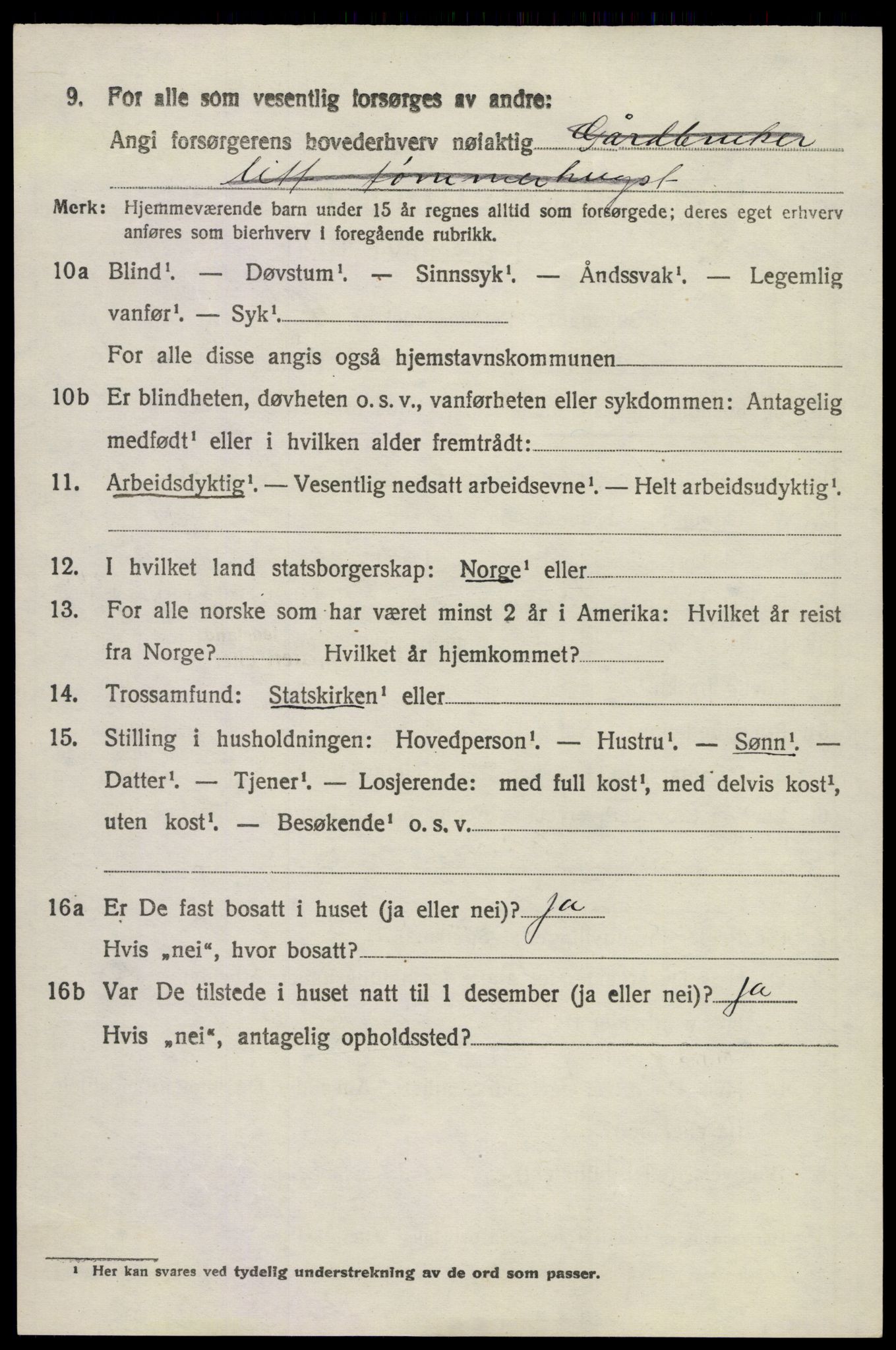 SAKO, 1920 census for Hedrum, 1920, p. 10260