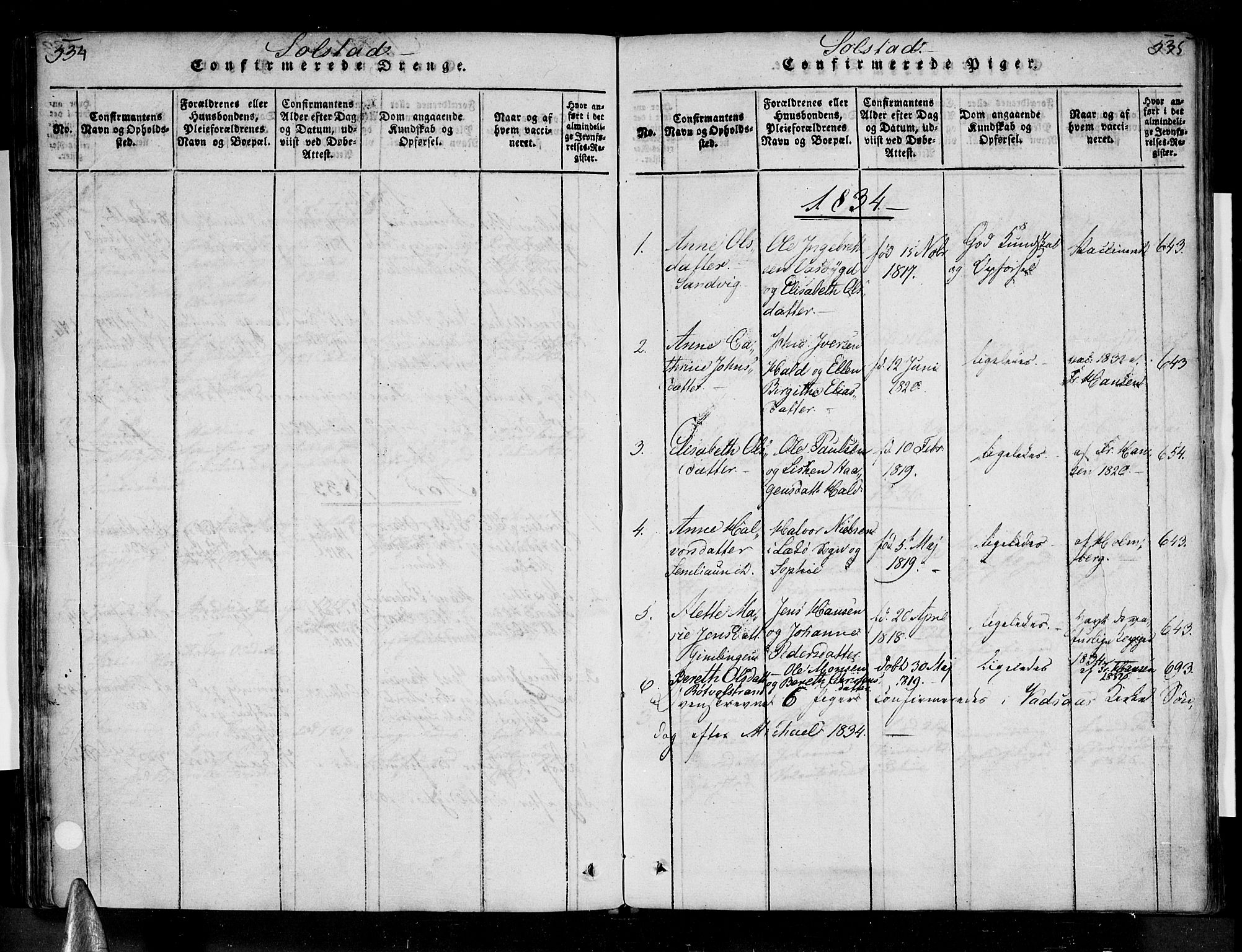 Ministerialprotokoller, klokkerbøker og fødselsregistre - Nordland, AV/SAT-A-1459/810/L0143: Parish register (official) no. 810A06 /2, 1820-1841, p. 534-535