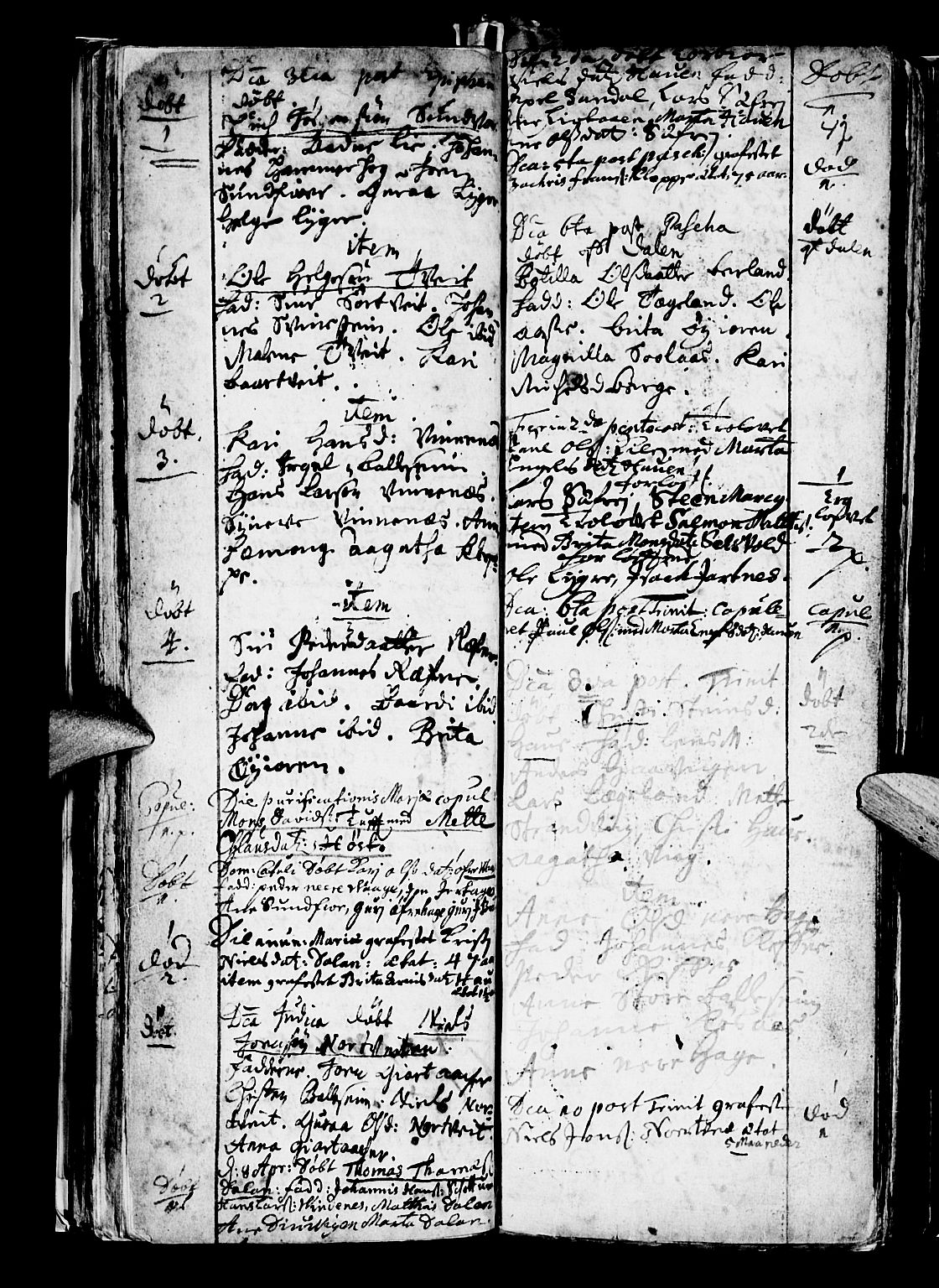 Os sokneprestembete, AV/SAB-A-99929: Parish register (official) no. A 5, 1669-1760, p. 42