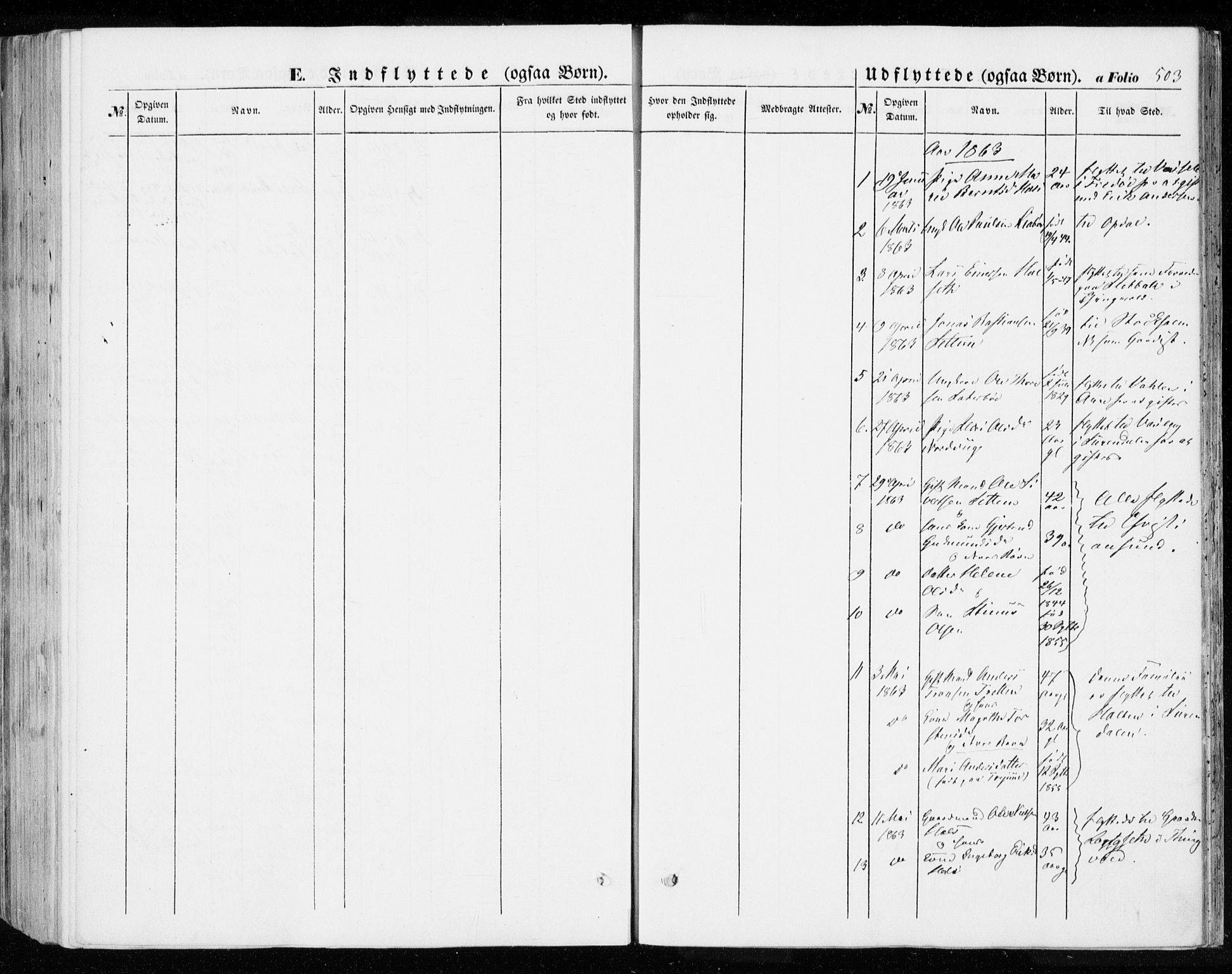 Ministerialprotokoller, klokkerbøker og fødselsregistre - Møre og Romsdal, SAT/A-1454/592/L1026: Parish register (official) no. 592A04, 1849-1867, p. 503
