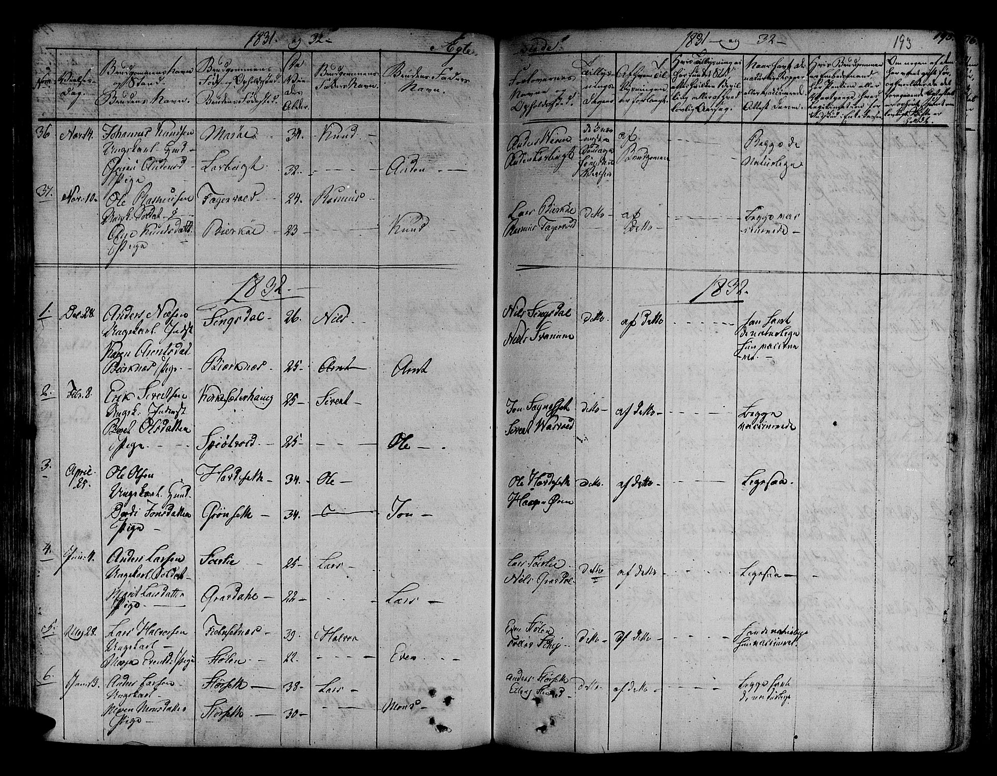 Ministerialprotokoller, klokkerbøker og fødselsregistre - Sør-Trøndelag, SAT/A-1456/630/L0492: Parish register (official) no. 630A05, 1830-1840, p. 195