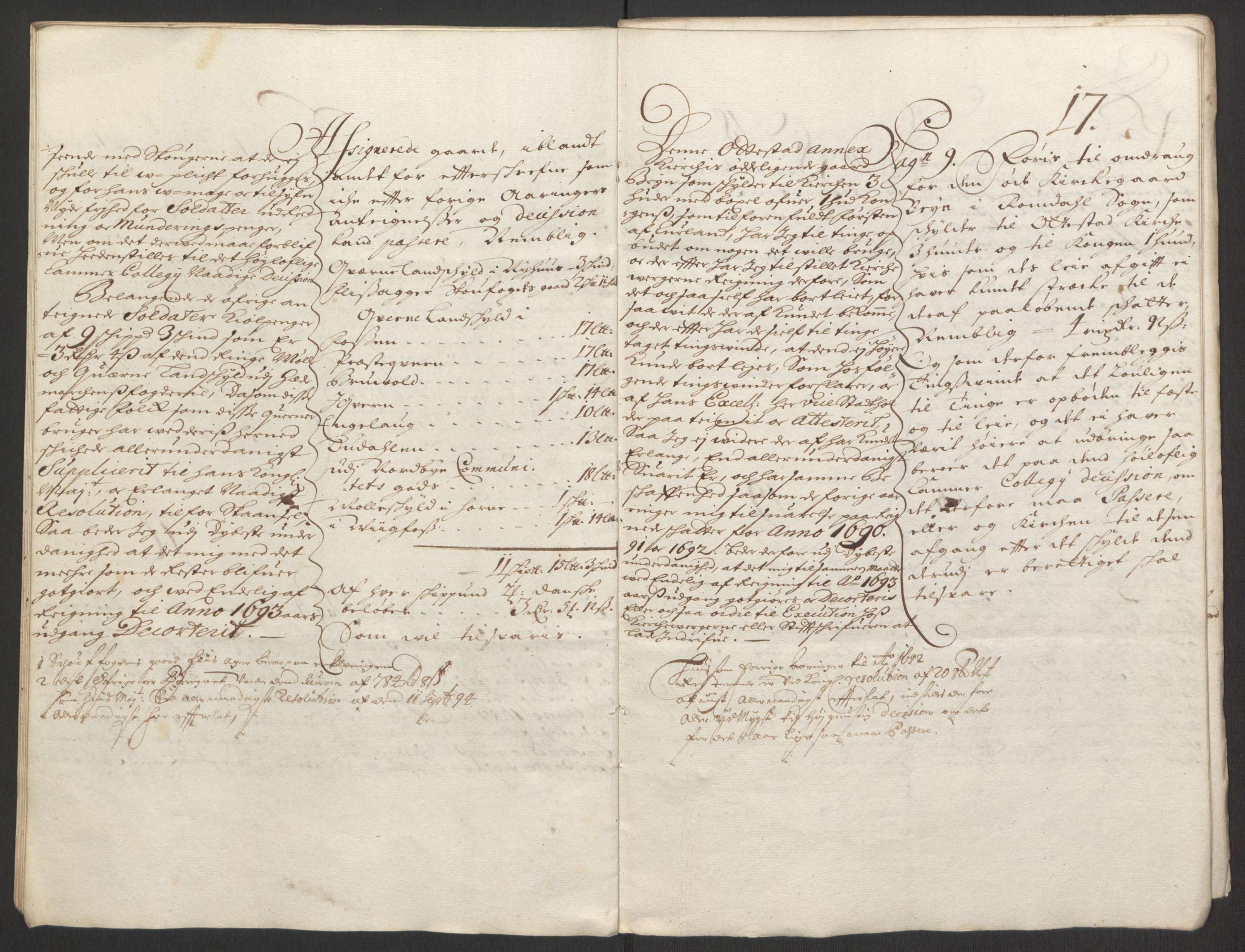 Rentekammeret inntil 1814, Reviderte regnskaper, Fogderegnskap, AV/RA-EA-4092/R16/L1034: Fogderegnskap Hedmark, 1693, p. 243