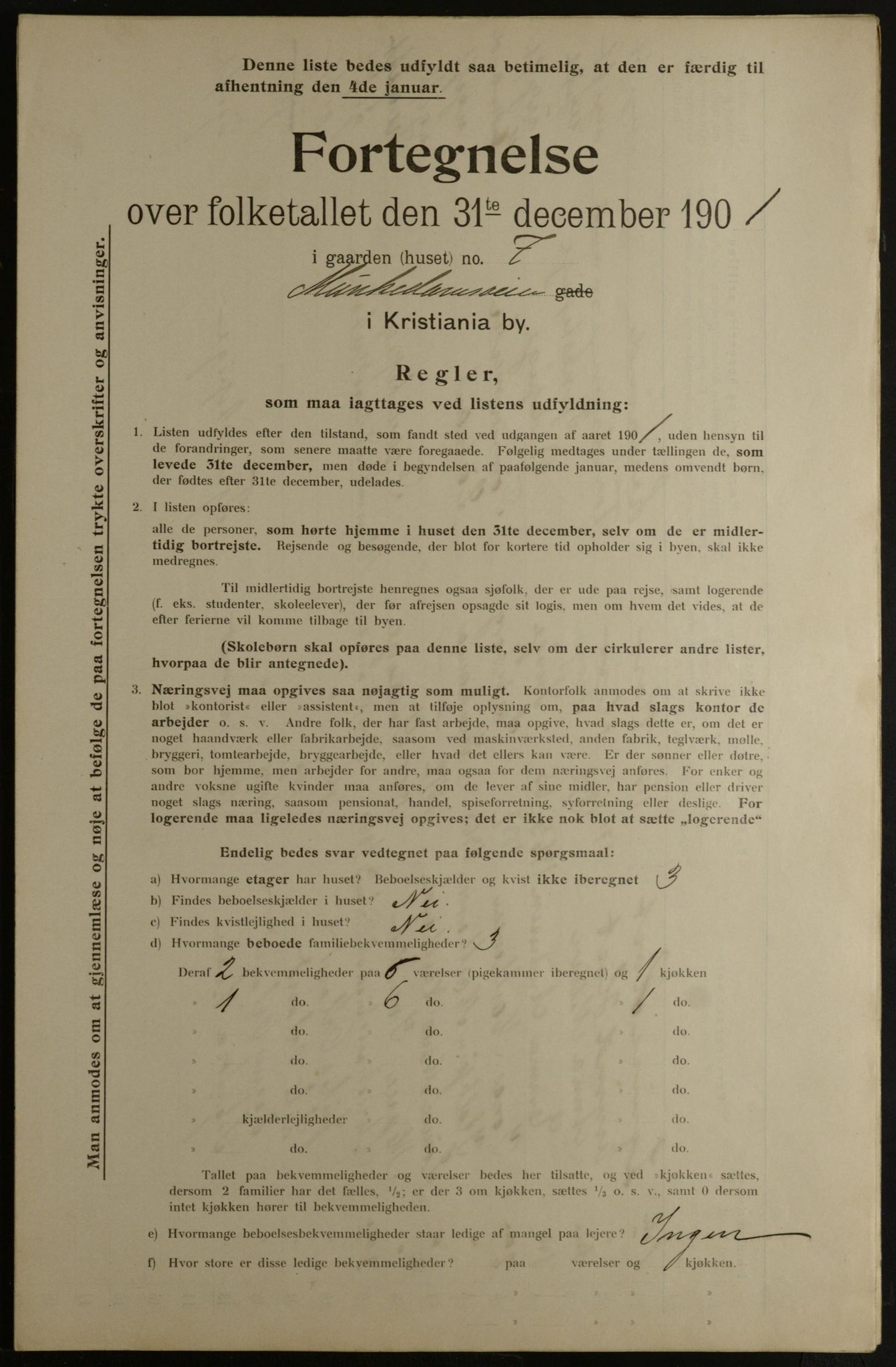 OBA, Municipal Census 1901 for Kristiania, 1901, p. 10249