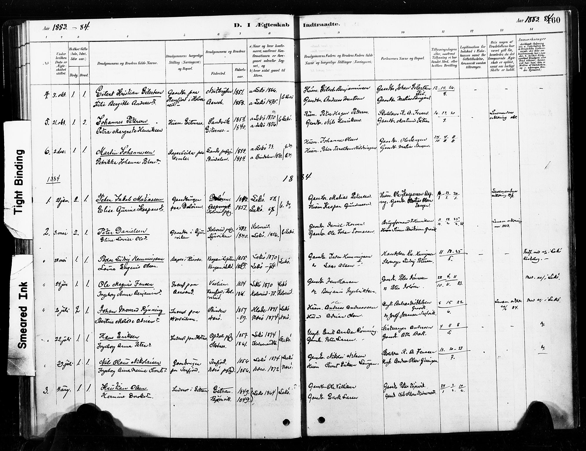 Ministerialprotokoller, klokkerbøker og fødselsregistre - Nord-Trøndelag, SAT/A-1458/789/L0705: Parish register (official) no. 789A01, 1878-1910, p. 160