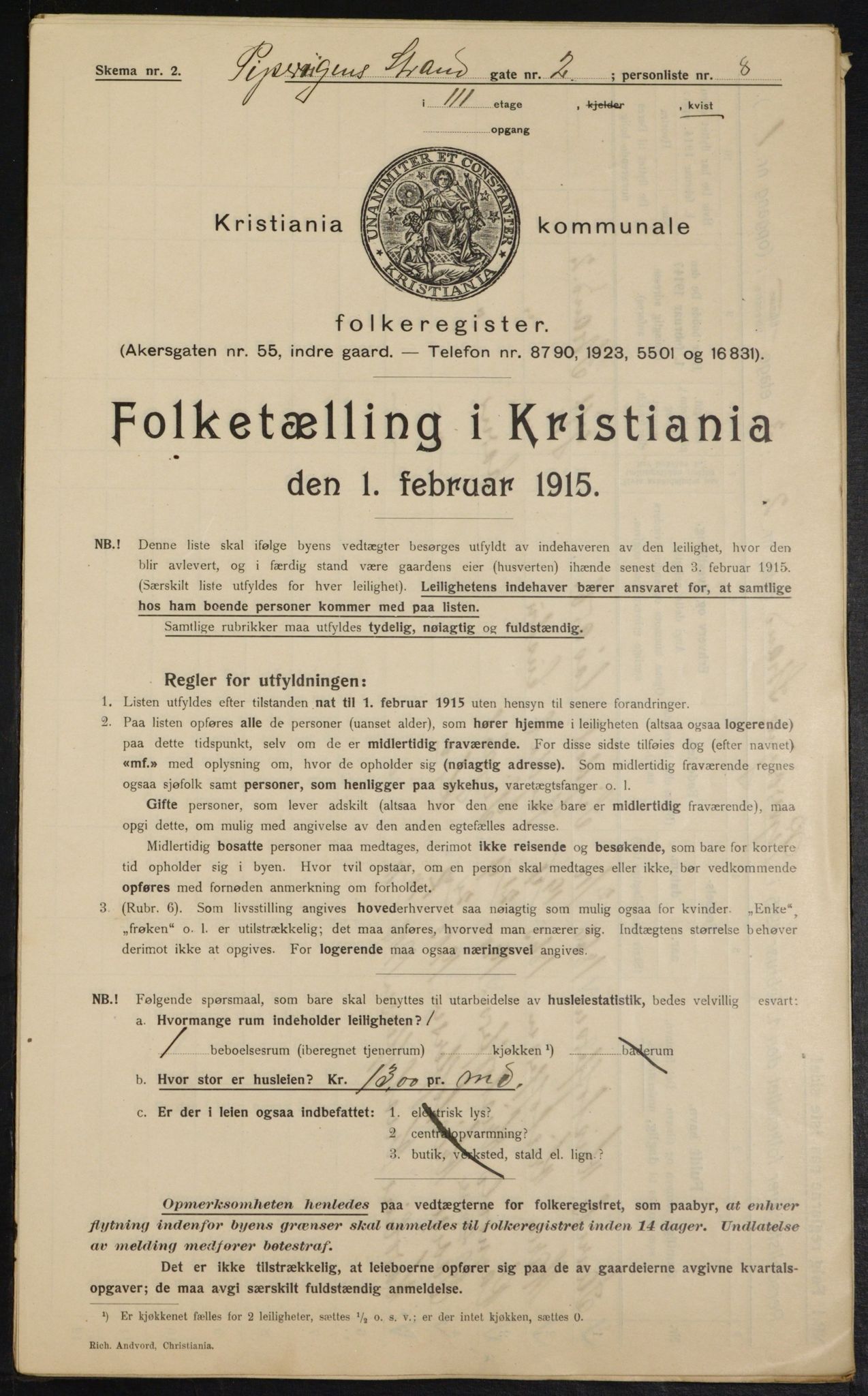 OBA, Municipal Census 1915 for Kristiania, 1915, p. 103858