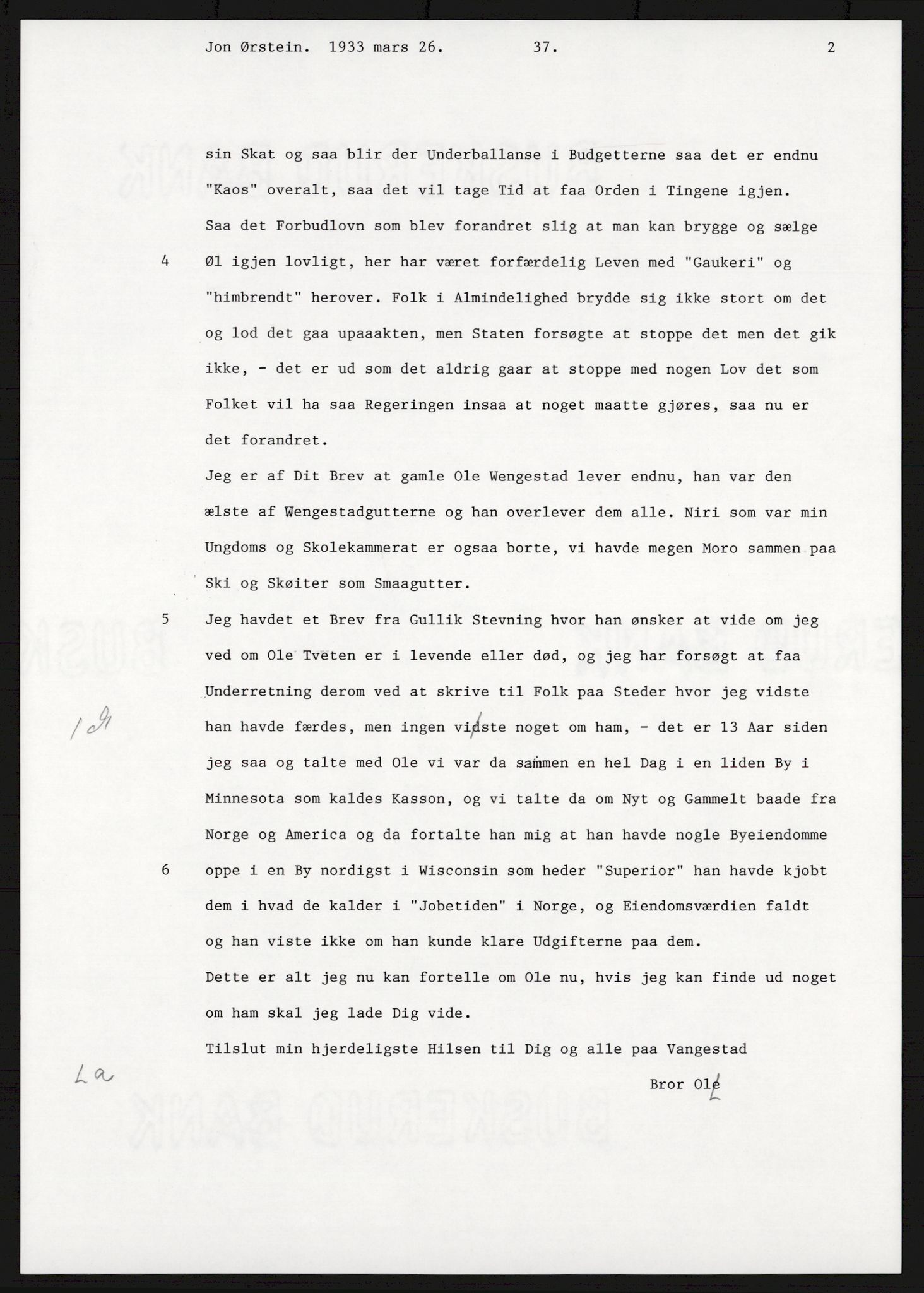 Samlinger til kildeutgivelse, Amerikabrevene, AV/RA-EA-4057/F/L0016: Innlån fra Buskerud: Andersen - Bratås, 1838-1914, p. 415