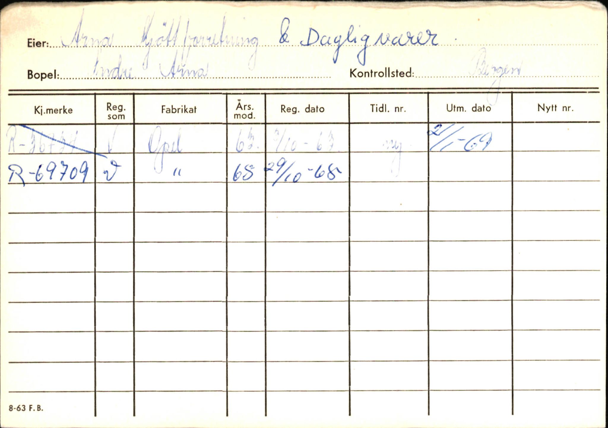 Statens vegvesen, Hordaland vegkontor, AV/SAB-A-5201/2/Ha/L0002: R-eierkort A, 1920-1971, p. 710