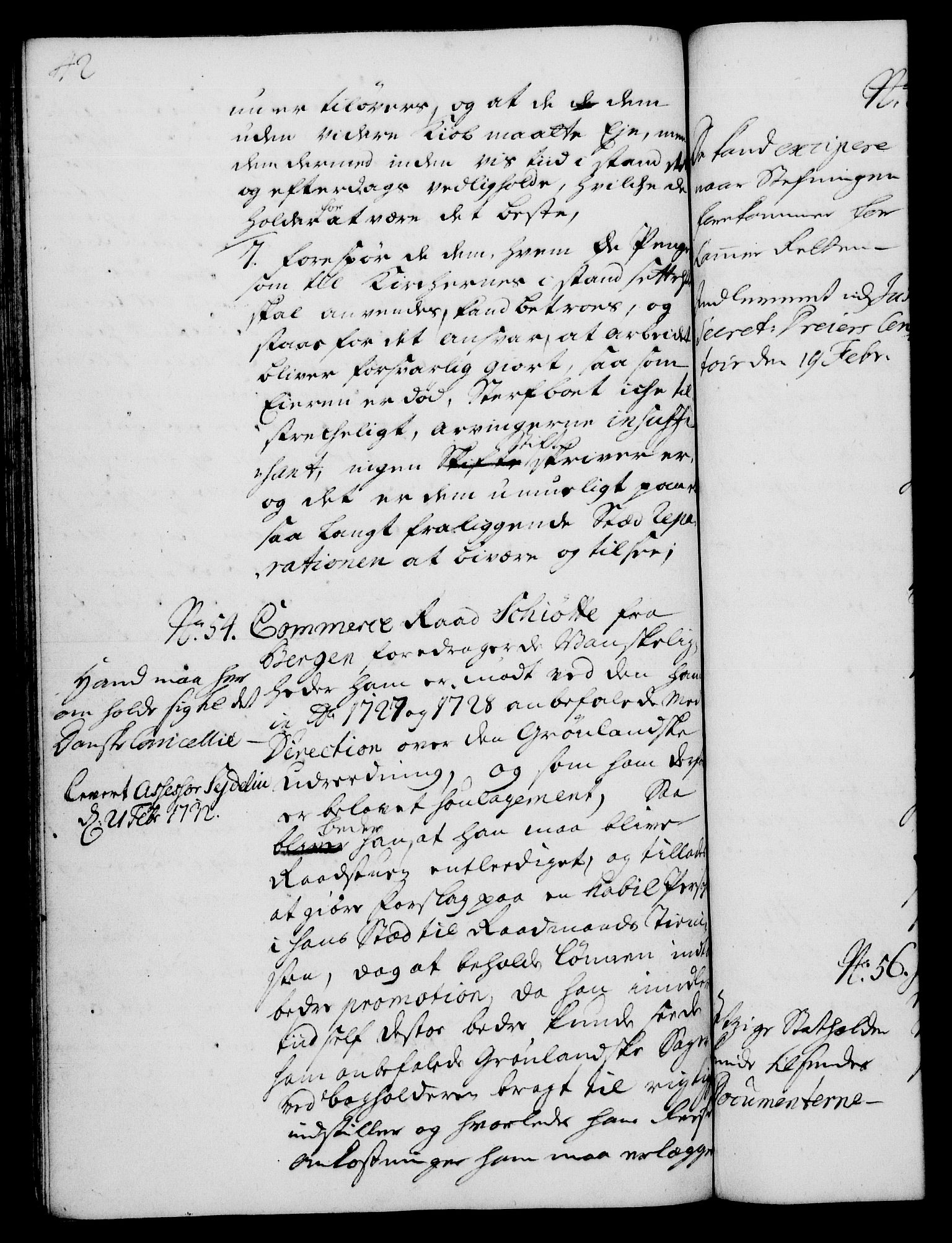 Rentekammeret, Kammerkanselliet, AV/RA-EA-3111/G/Gh/Gha/L0014: Norsk ekstraktmemorialprotokoll. Merket RK 53.59, 1731-1732, p. 42