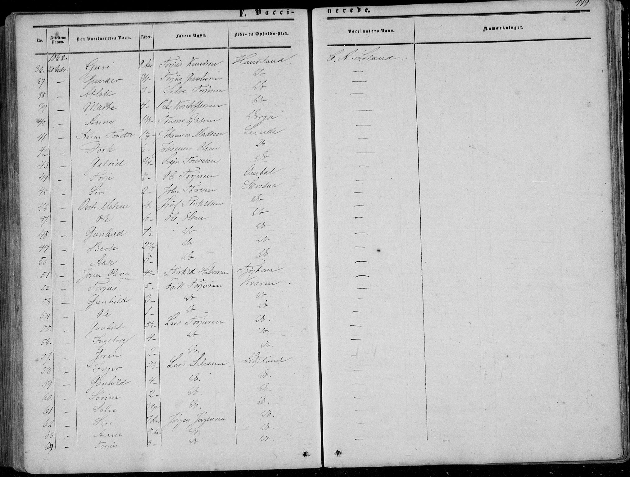 Sirdal sokneprestkontor, AV/SAK-1111-0036/F/Fa/Fab/L0002: Parish register (official) no. A 2, 1855-1874, p. 479