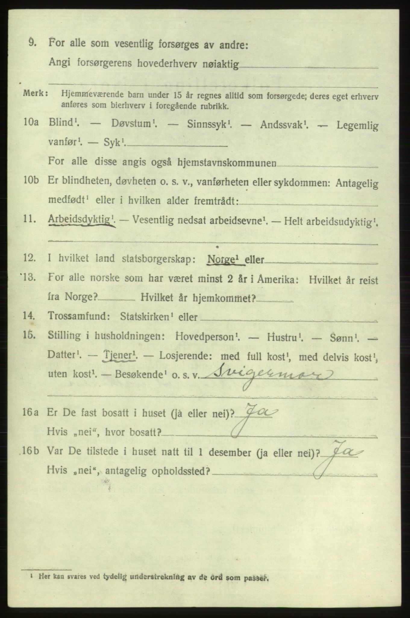 SAB, 1920 census for Etne, 1920, p. 4830