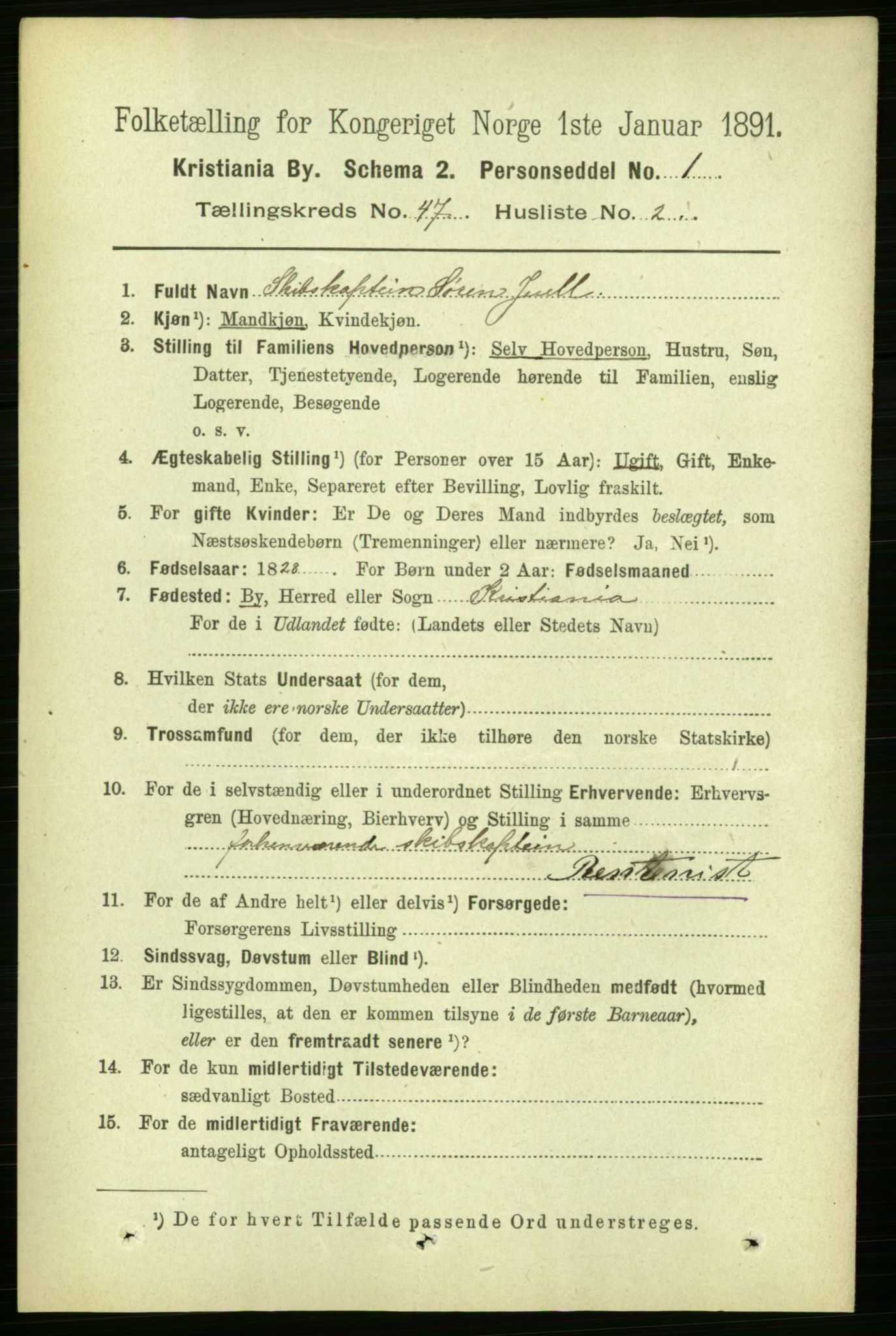 RA, 1891 census for 0301 Kristiania, 1891, p. 28202